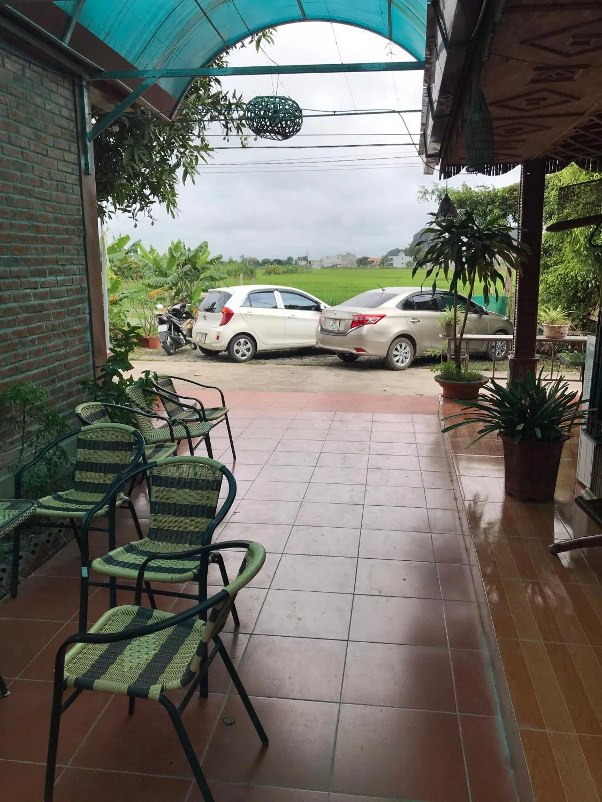 Parking in Tam Coc Rice Fields Homestay