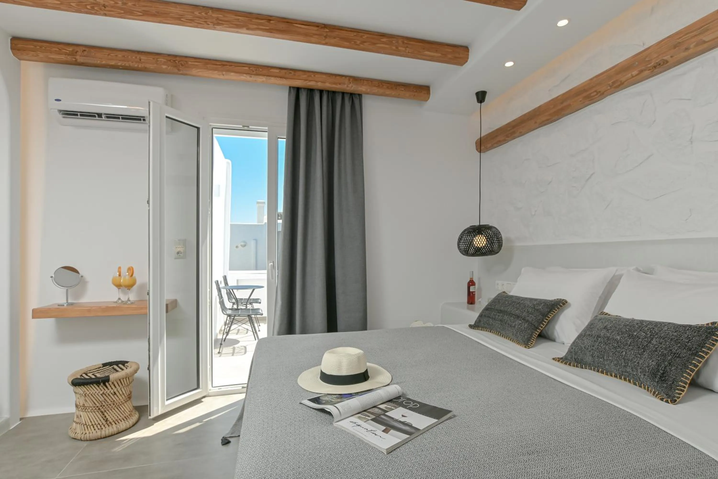 Bed in Naxos Blue Sky