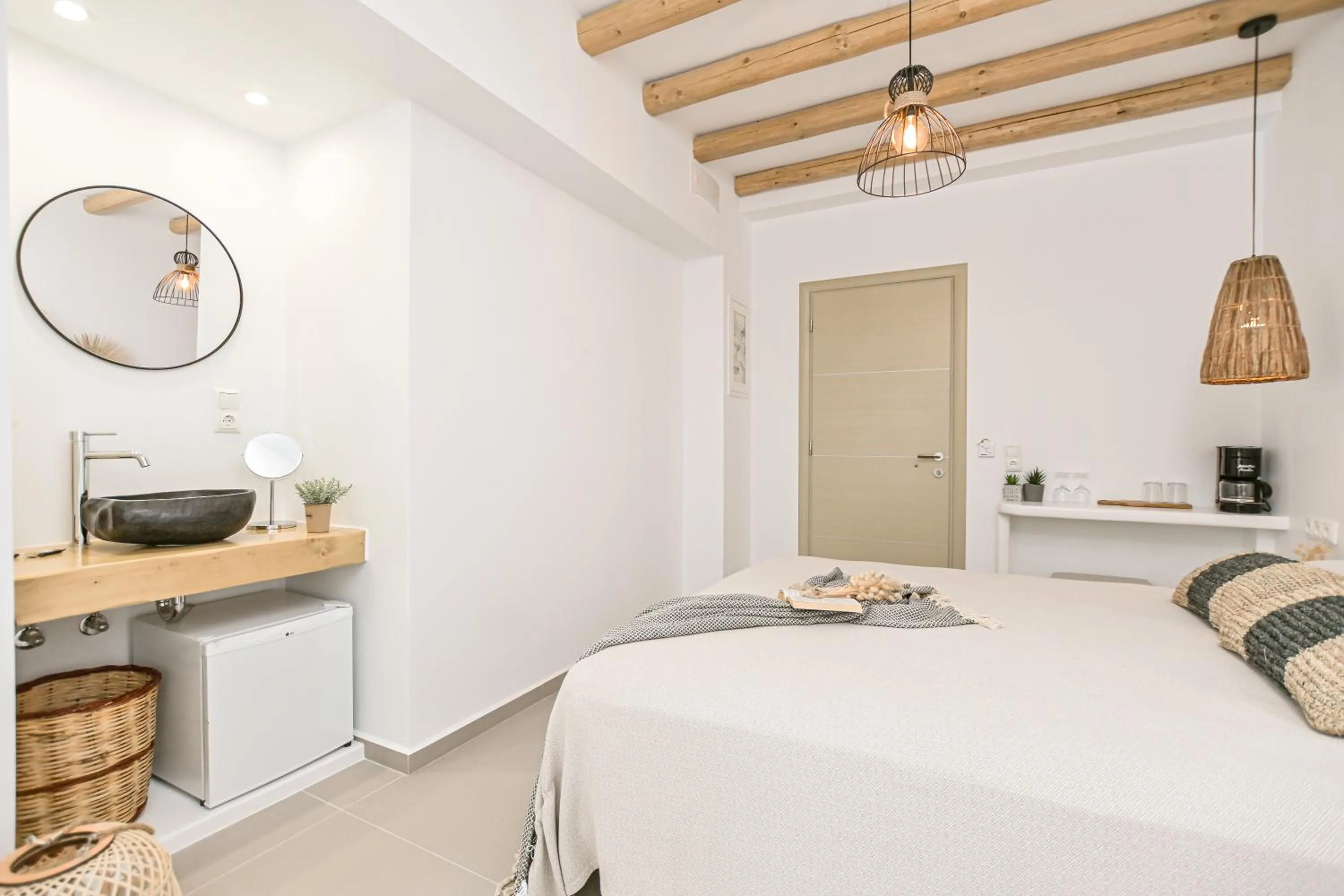 Bed in Naxos Blue Sky