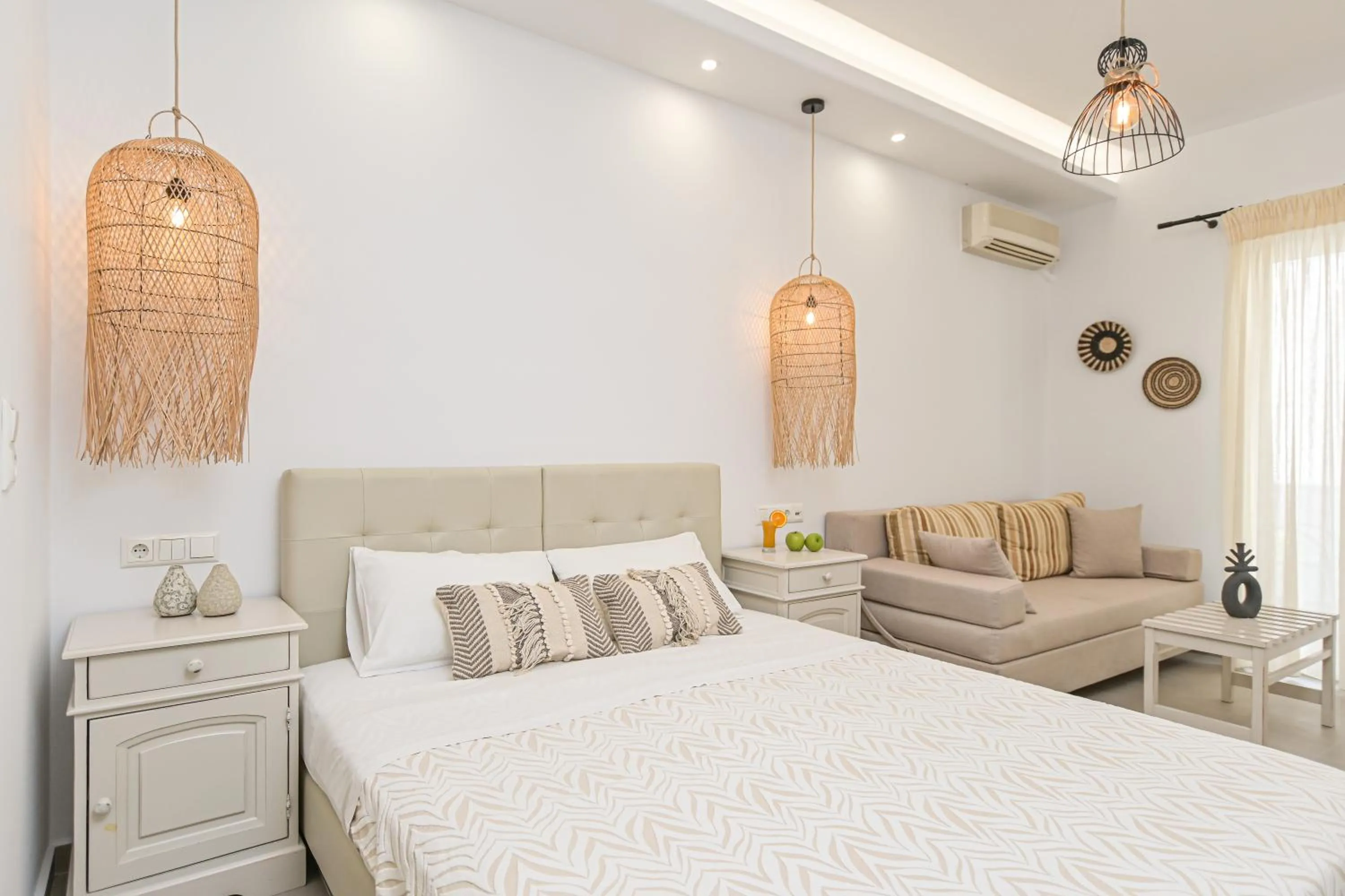 Bed in Naxos Blue Sky