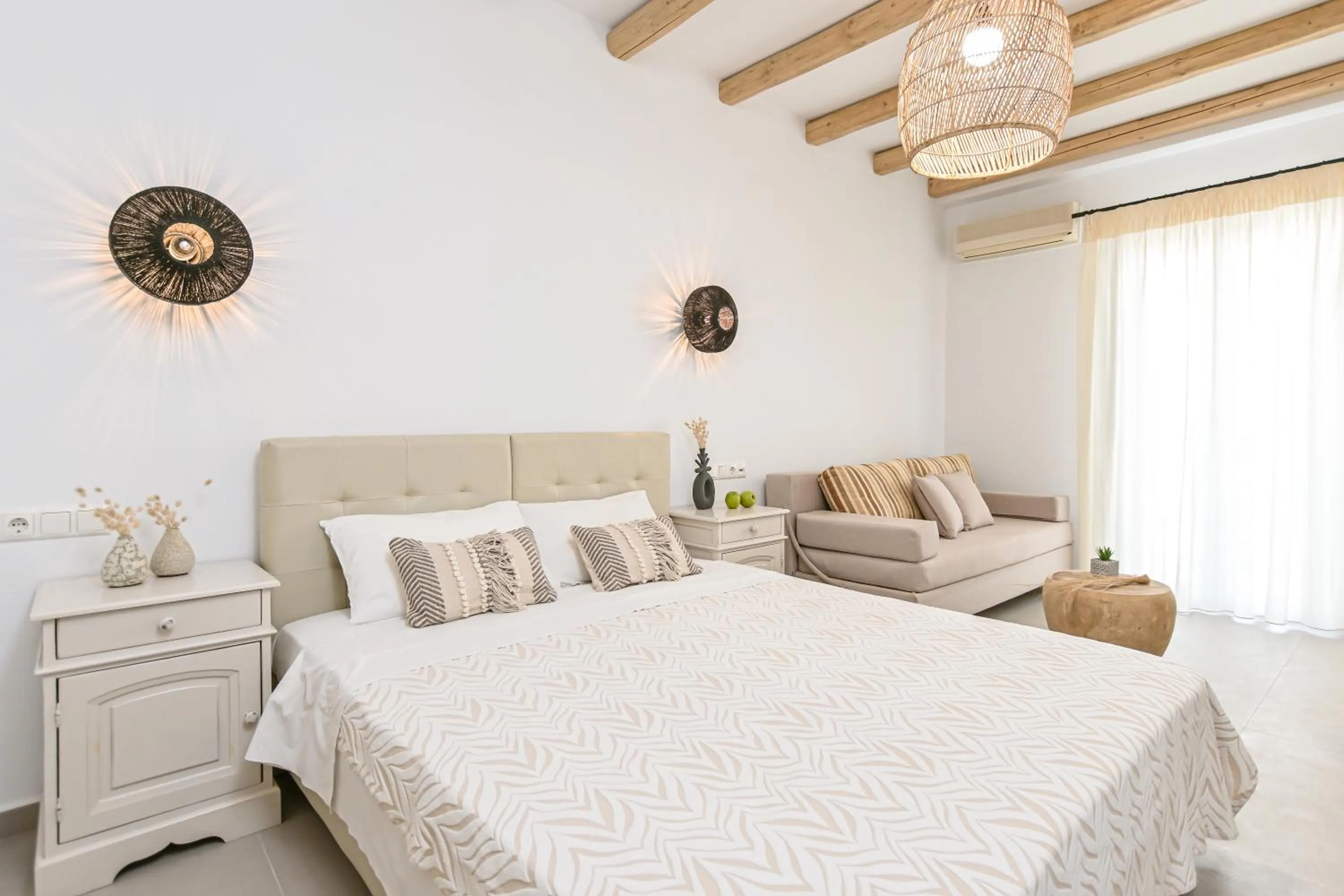 Bed in Naxos Blue Sky