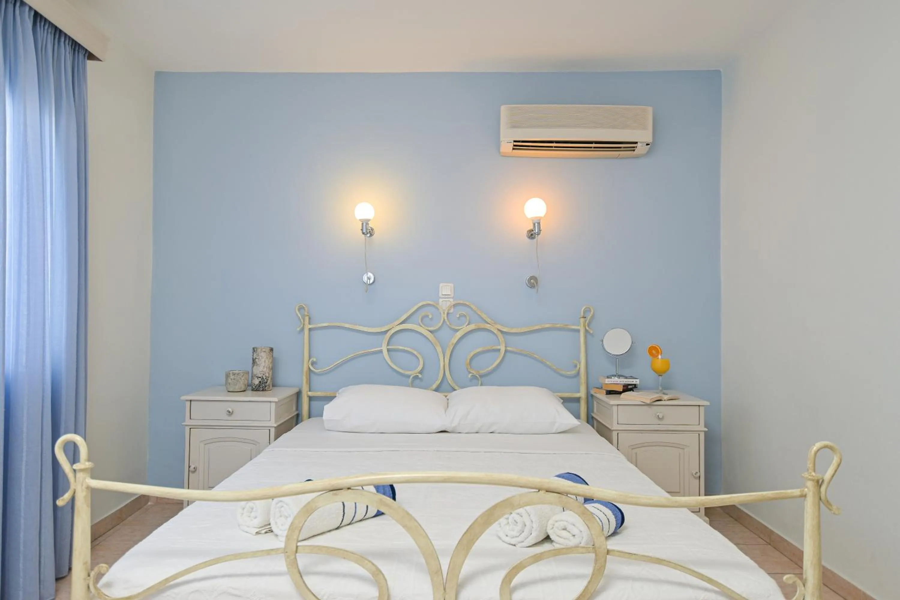 Bed in Naxos Blue Sky