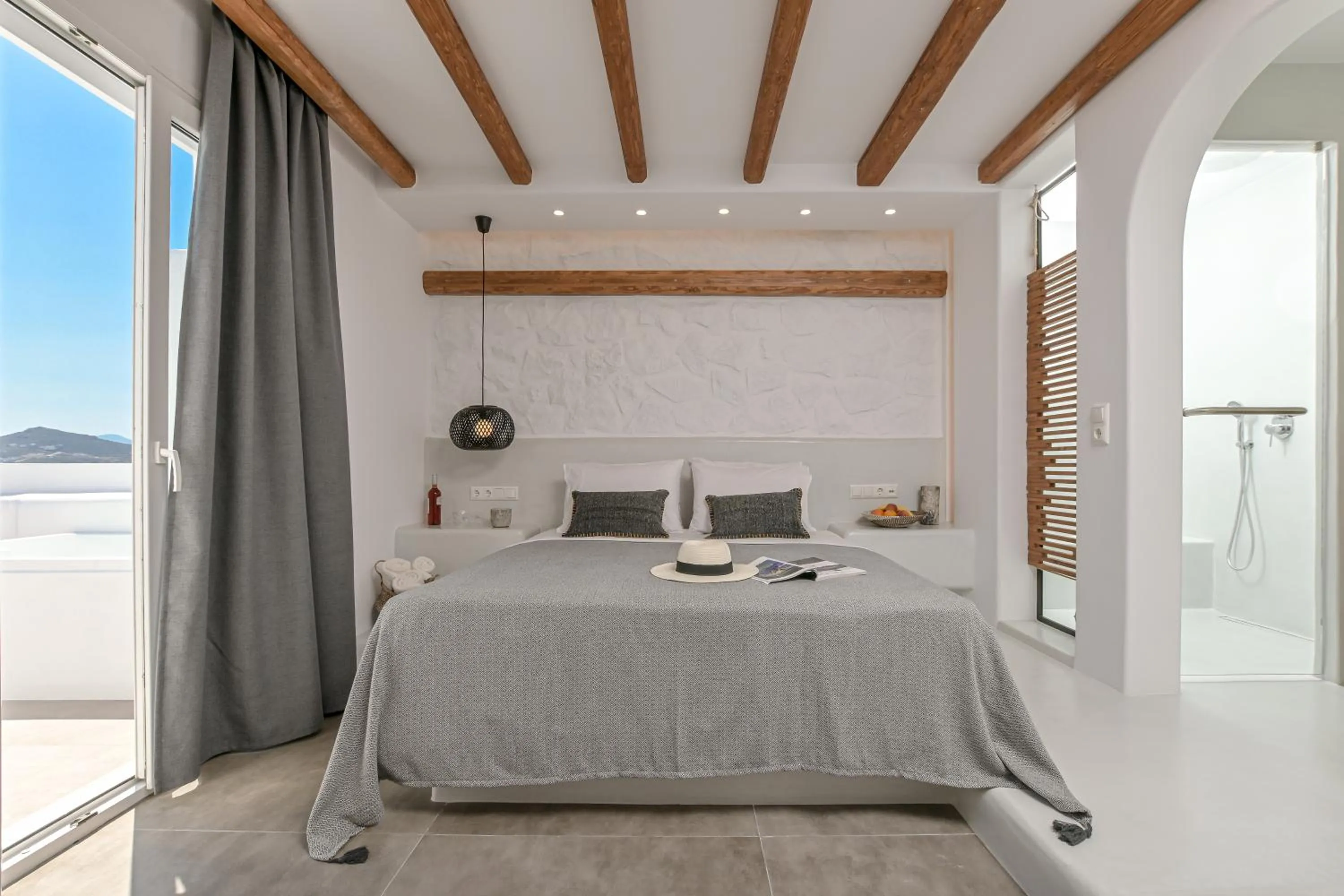 Bed in Naxos Blue Sky