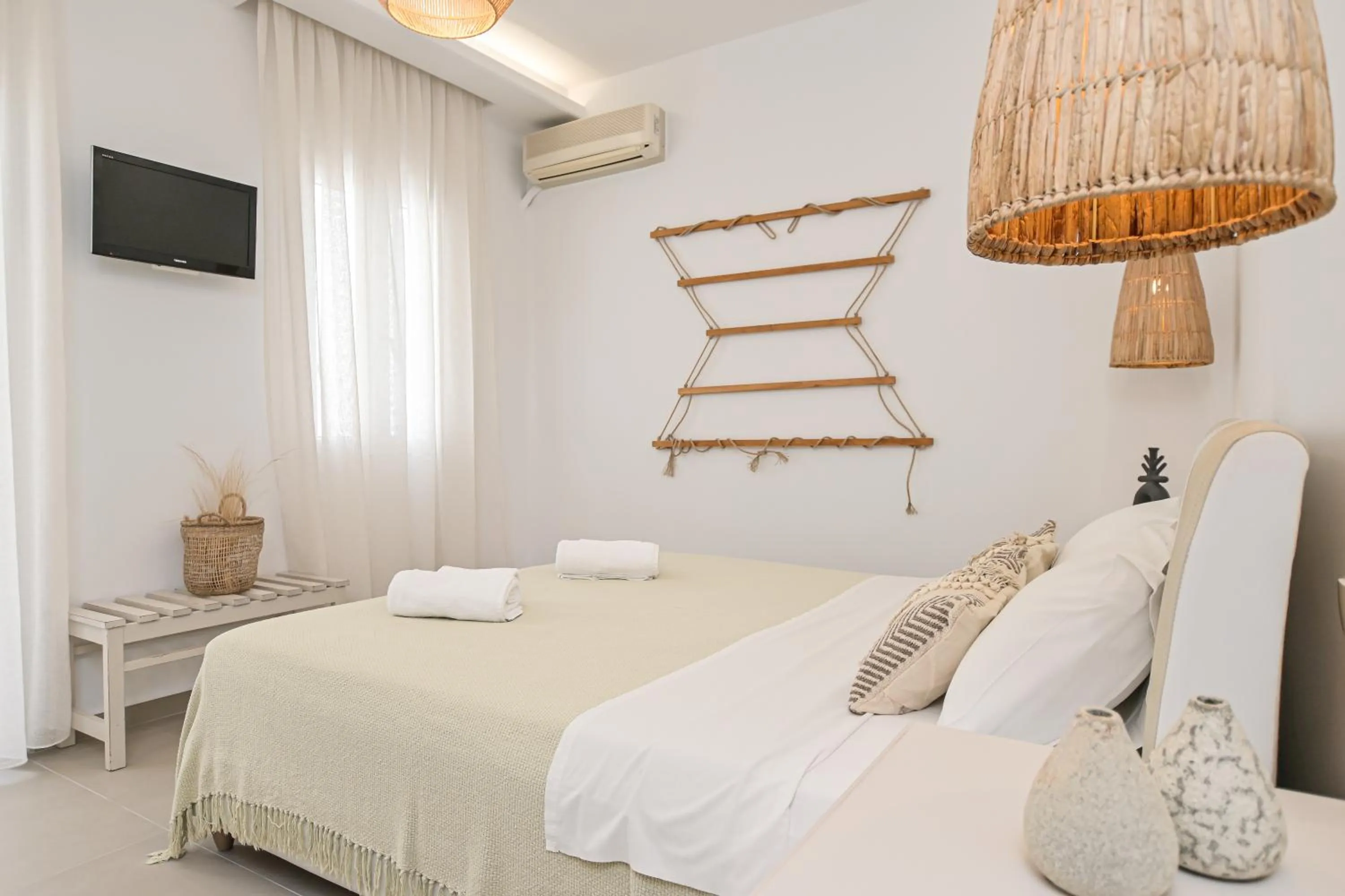 Bed in Naxos Blue Sky