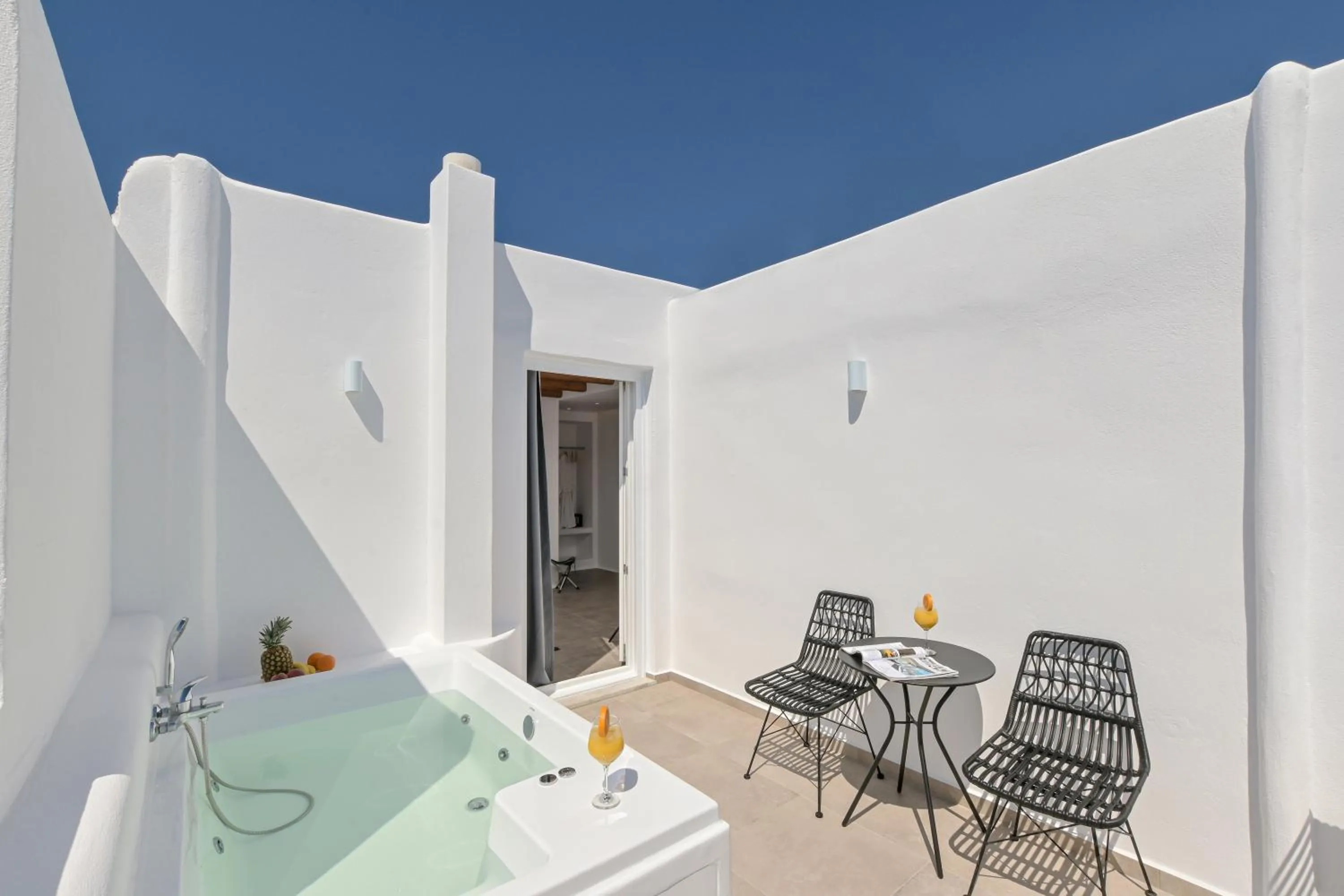 Patio in Naxos Blue Sky