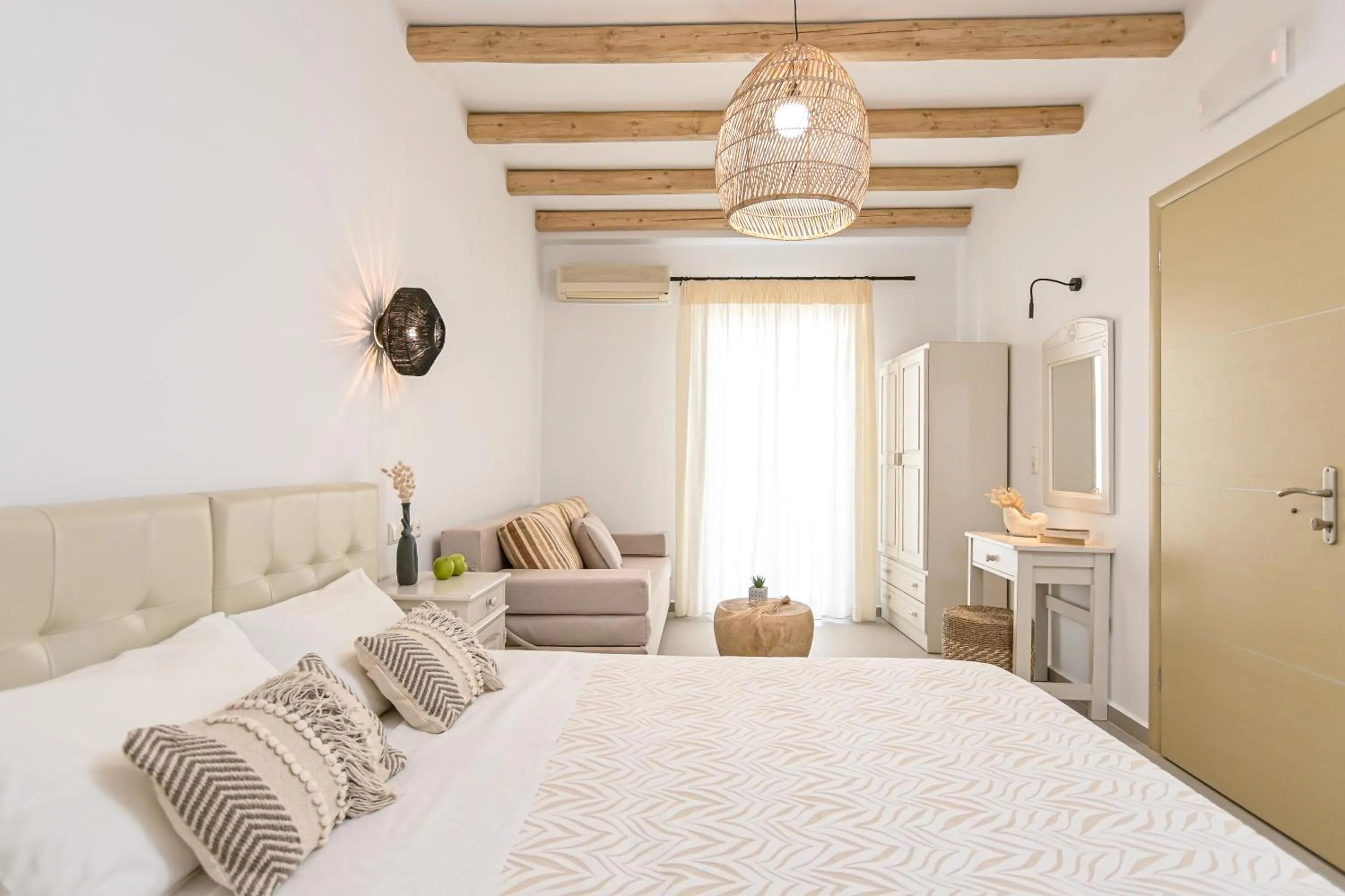 Bed in Naxos Blue Sky