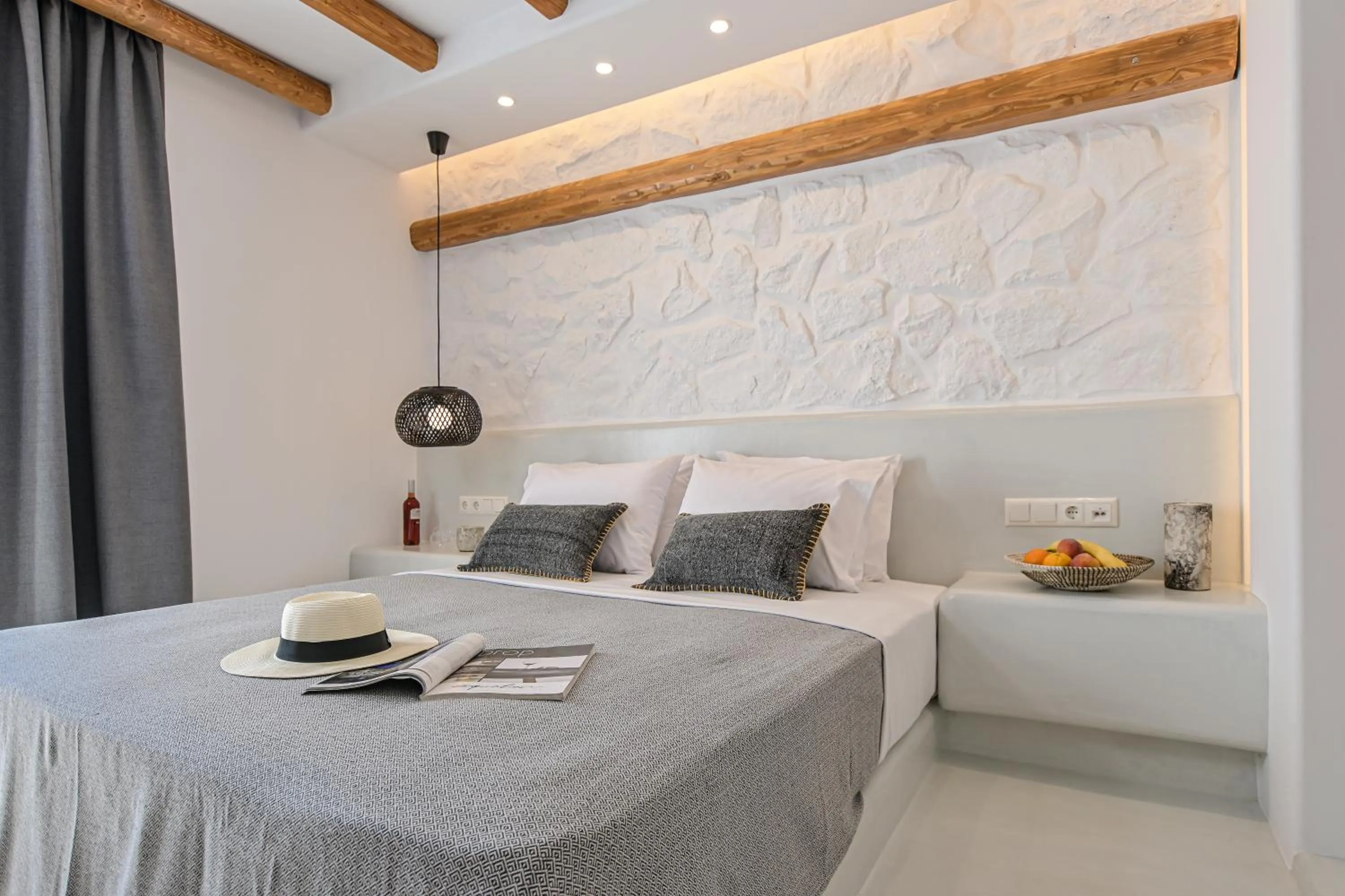 Bed in Naxos Blue Sky