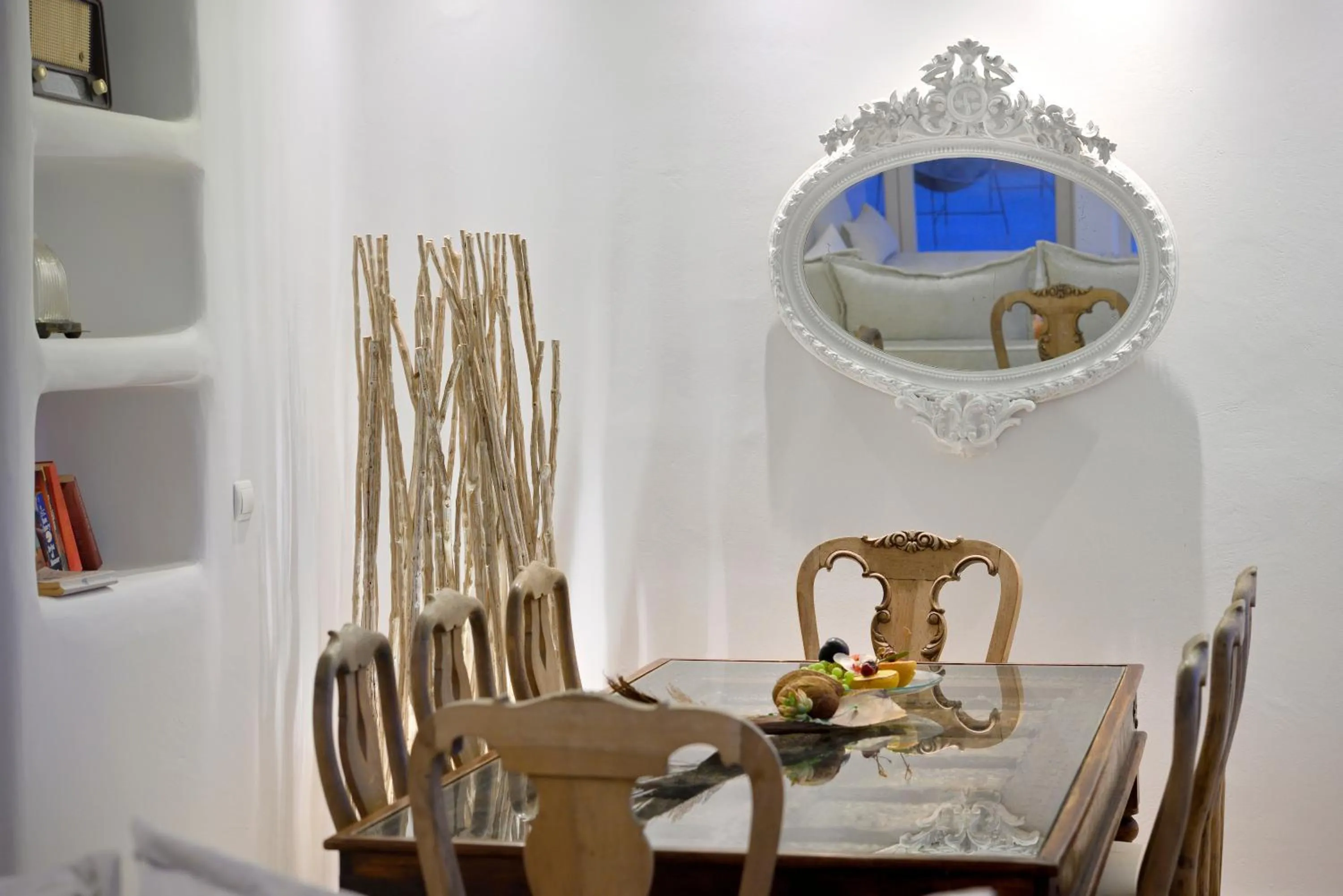 Dining area in Mykonos Dream Villas