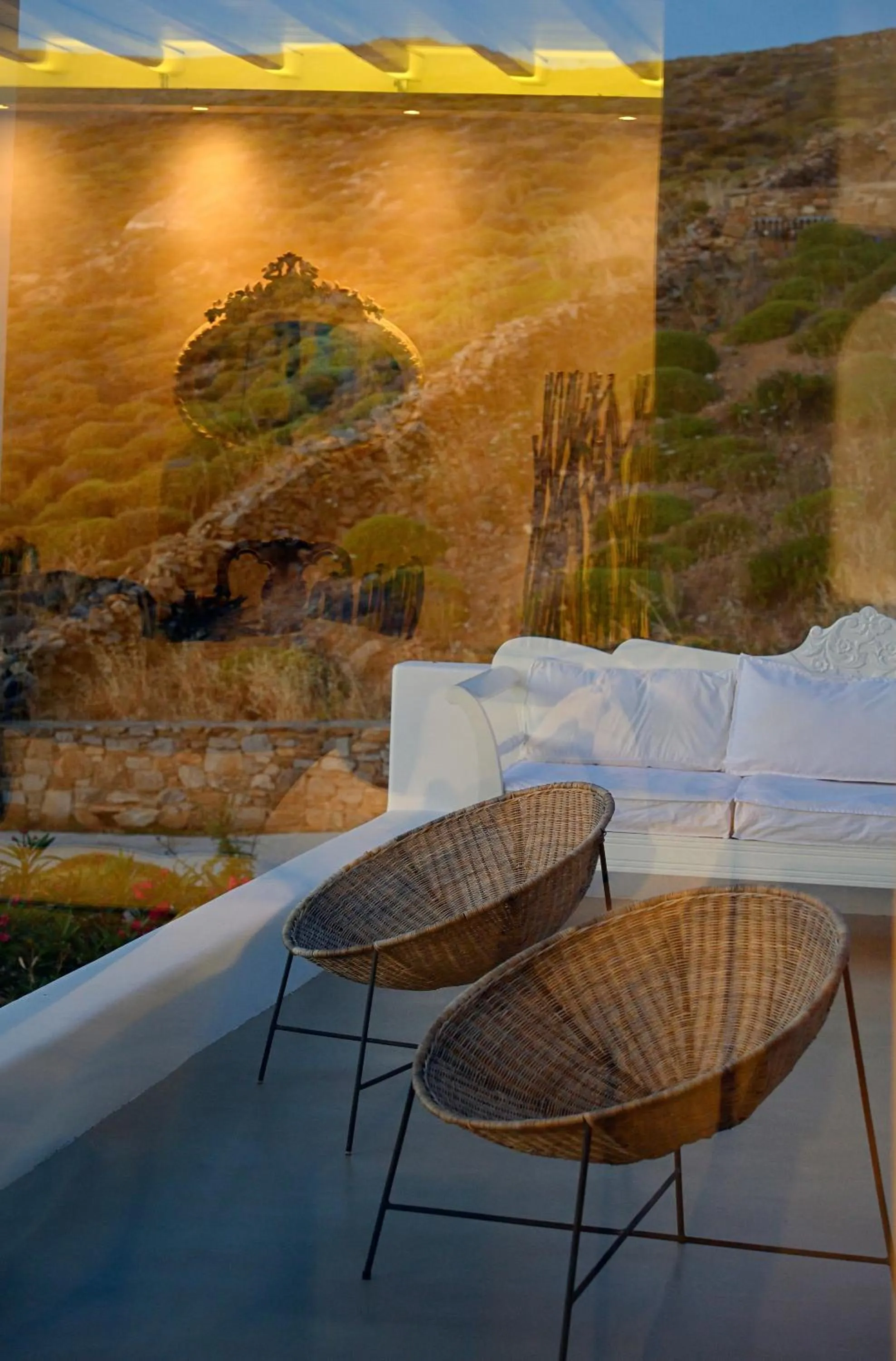 Seating area in Mykonos Dream Villas