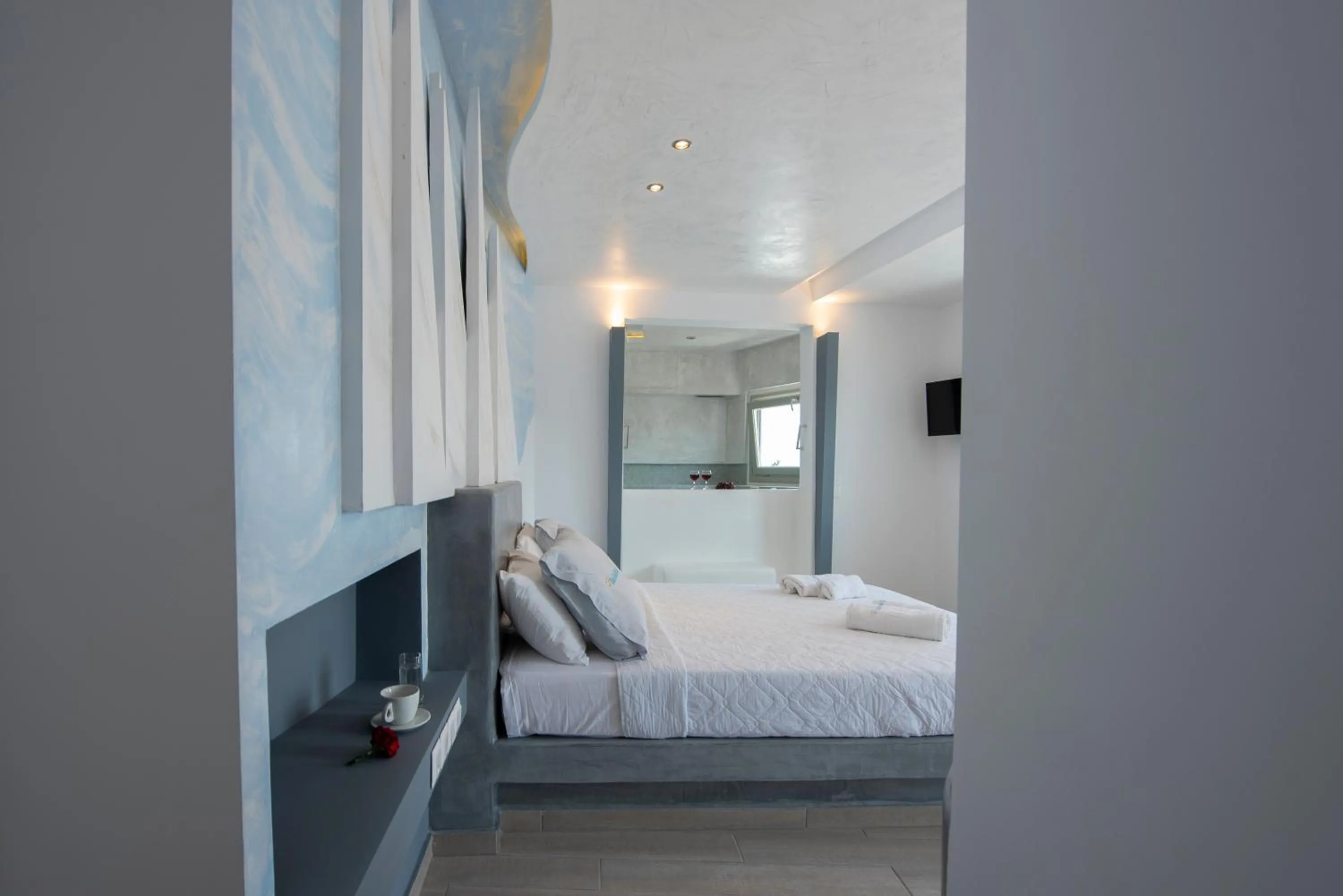 Bedroom, Bed in Villa Galinia