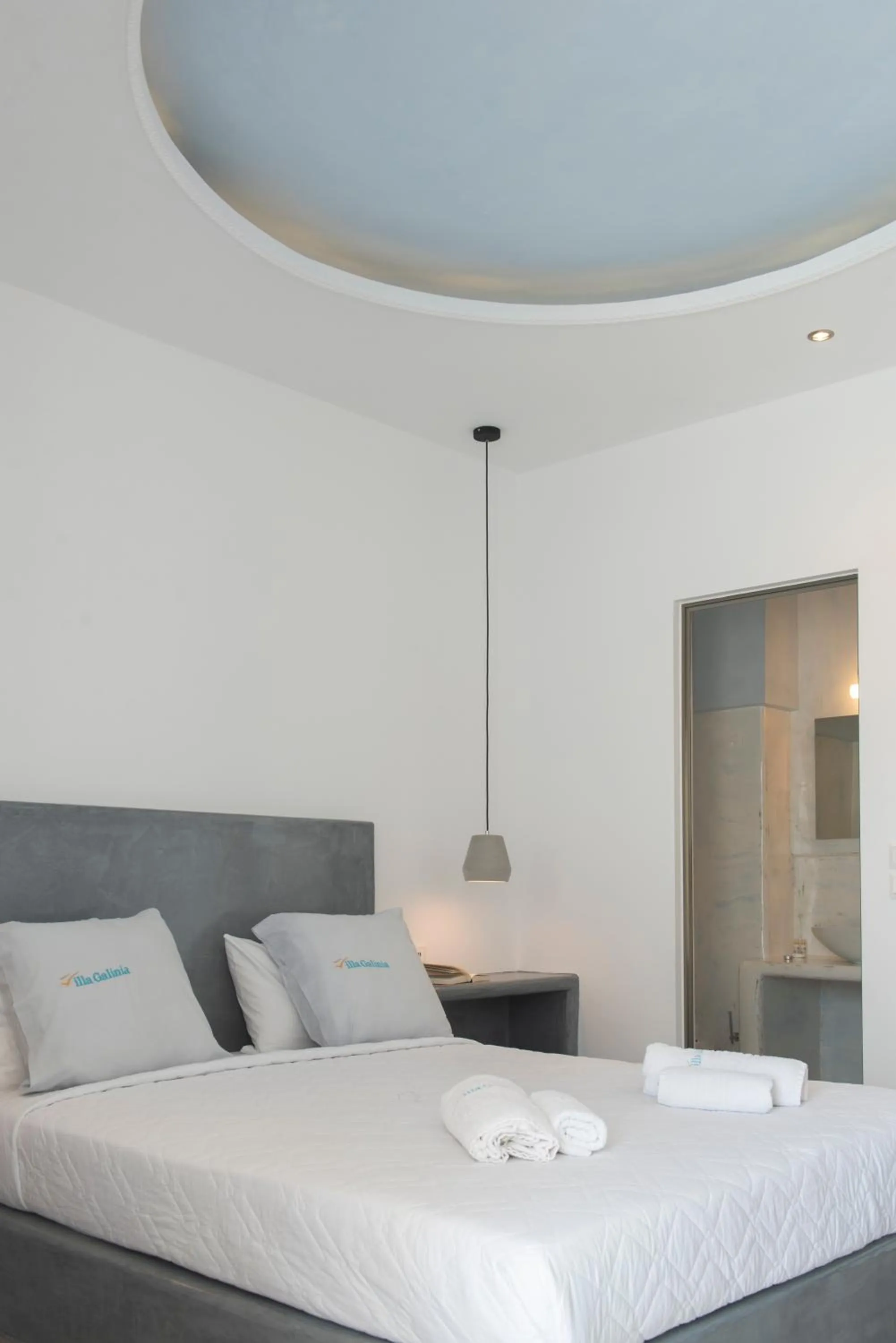 Bedroom, Bed in Villa Galinia