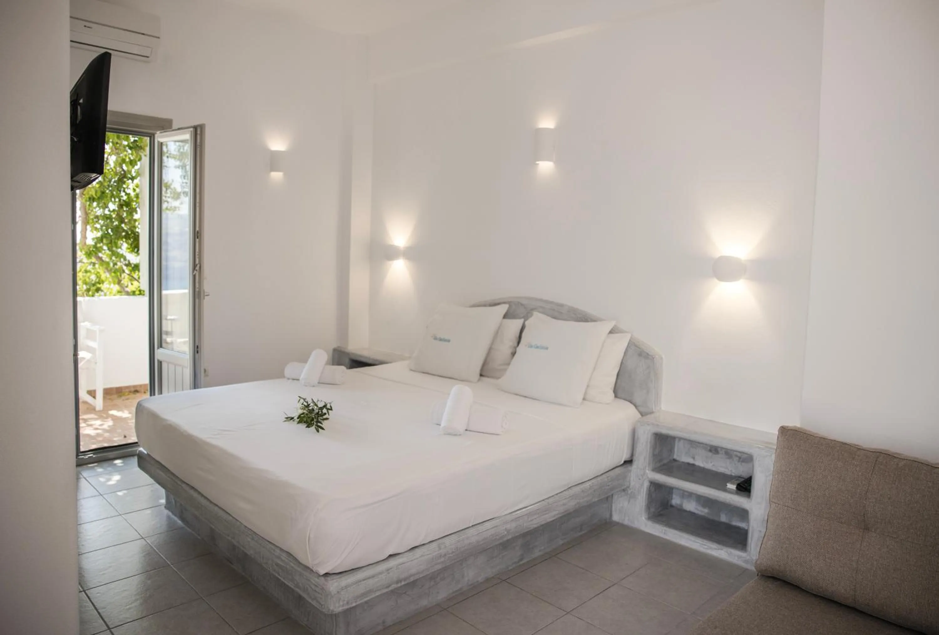 Bedroom, Bed in Villa Galinia