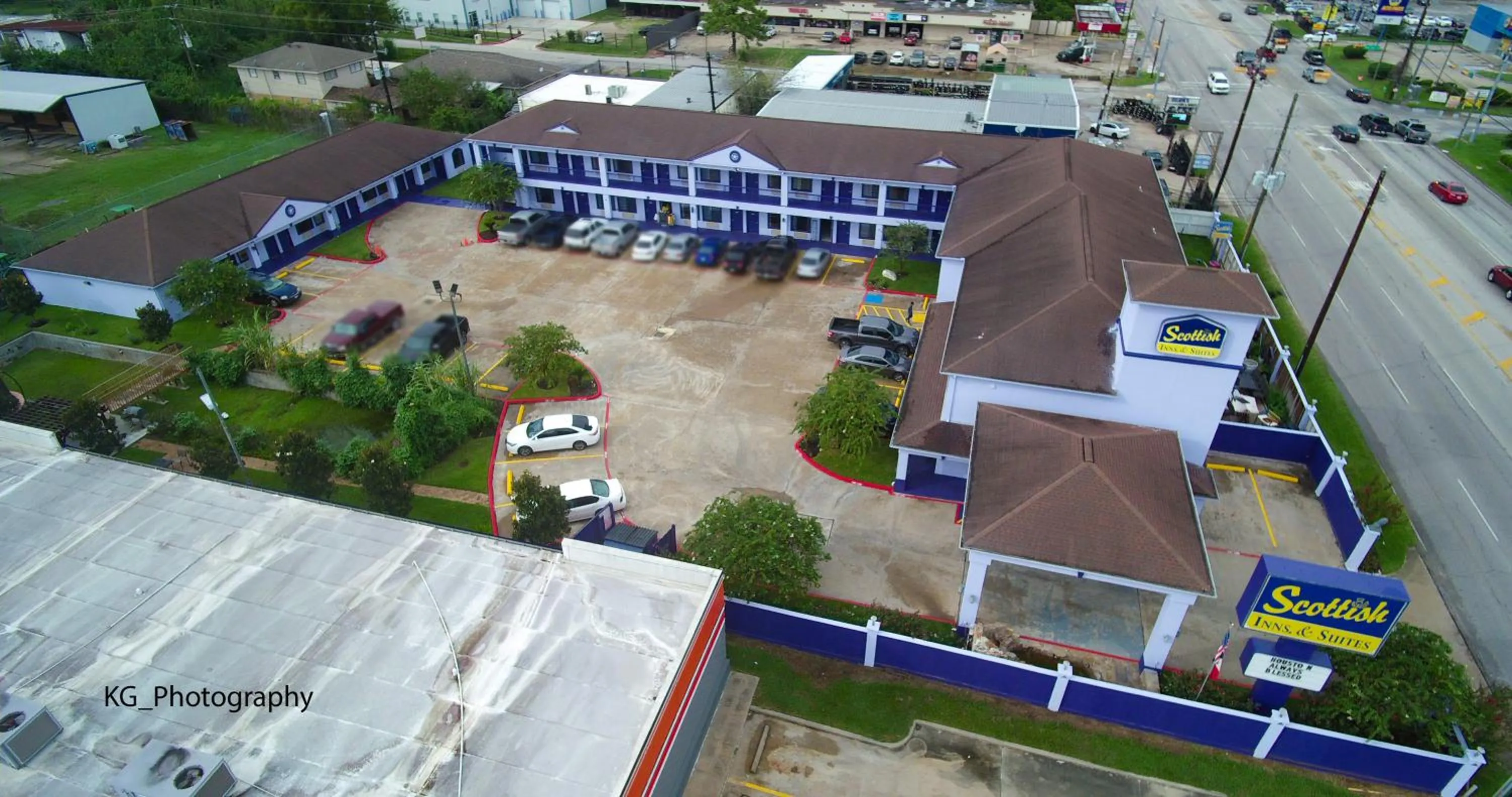 Bird's eye view, Bird's-eye View in Scottish Inn and Suites Houston-Jones Road