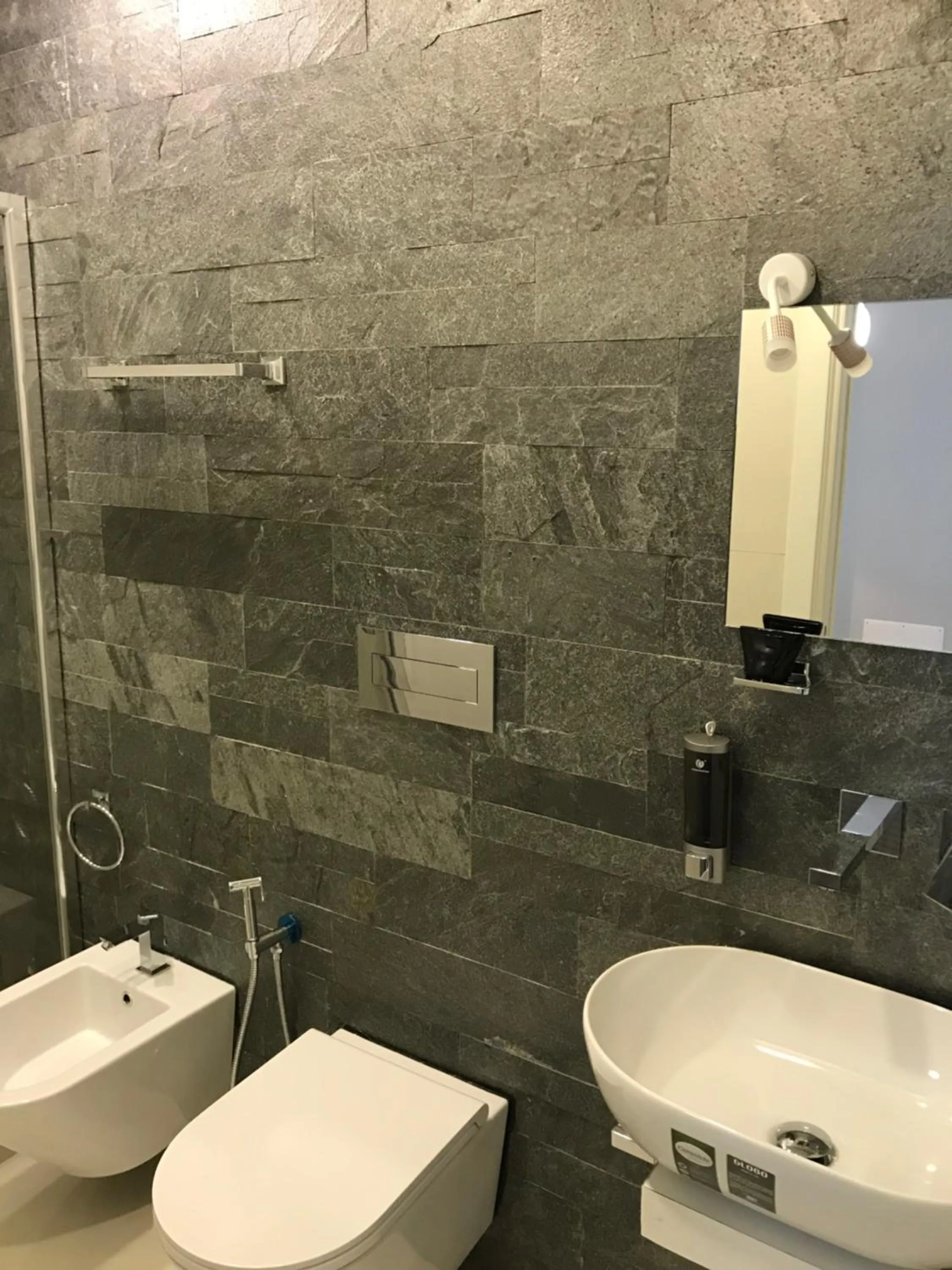 Toilet in Terrazza Aragon Room and SPA