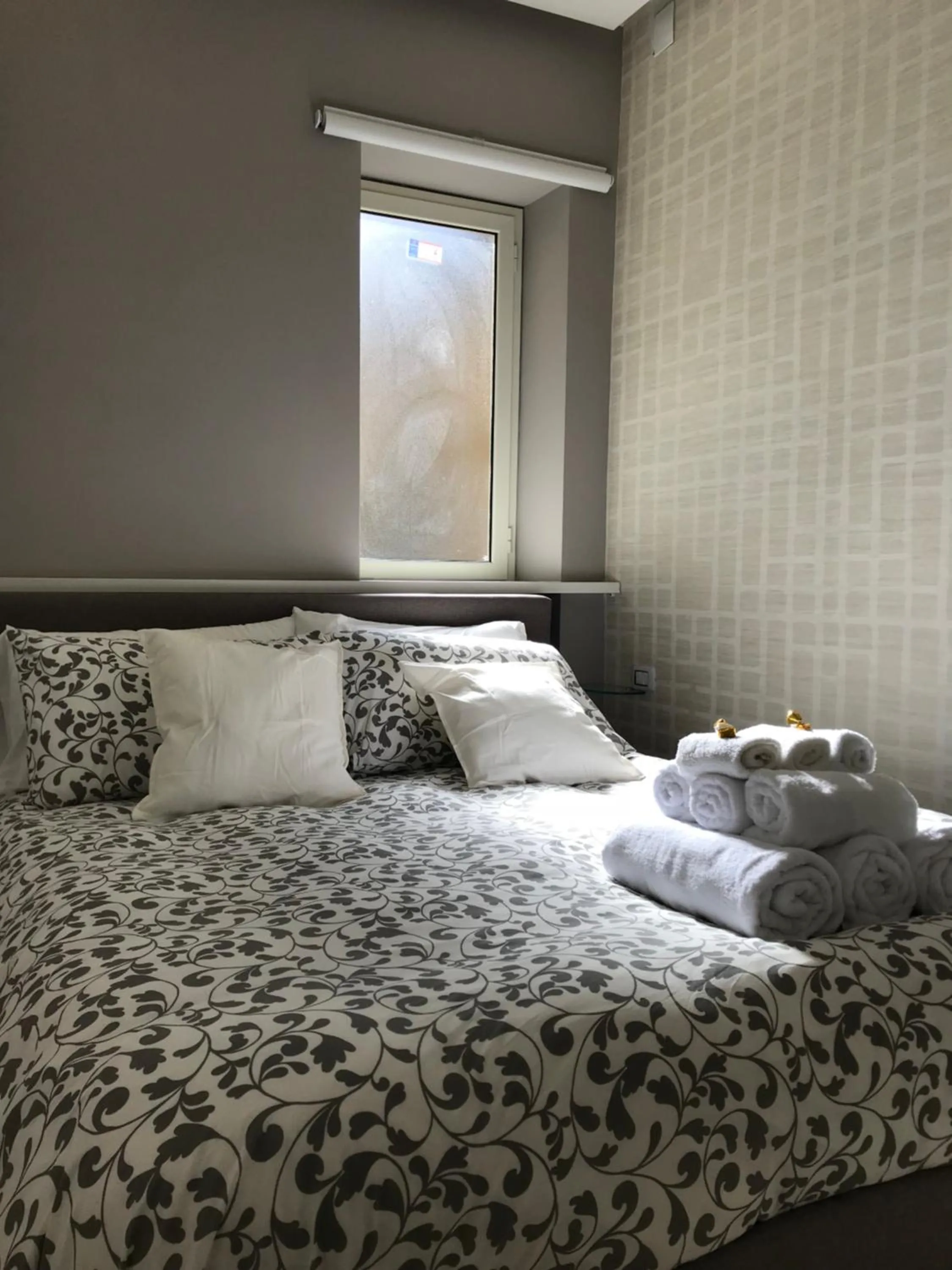 Balcony/Terrace, Bed in Terrazza Aragon Room and SPA