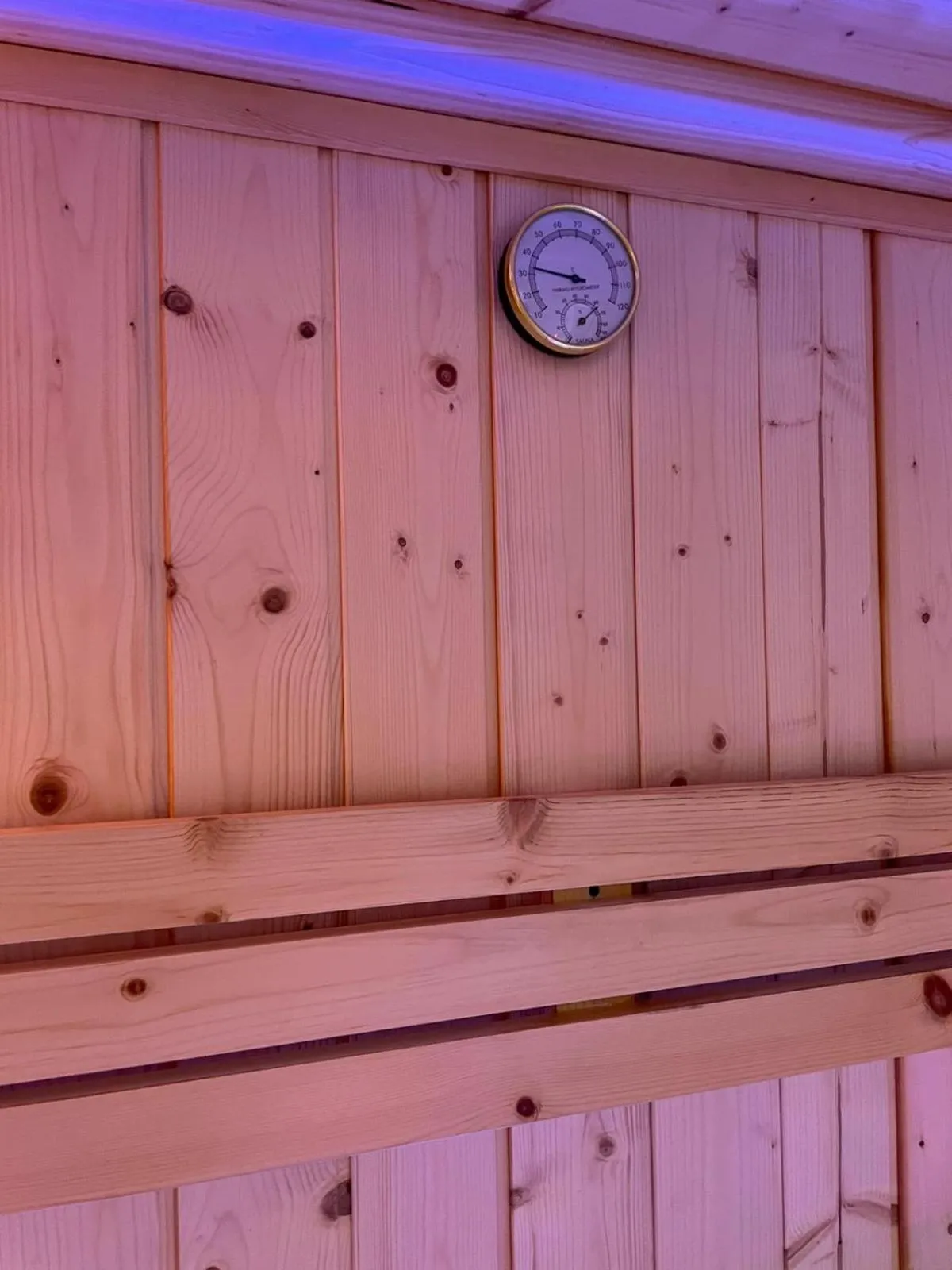 Sauna in Terrazza Aragon Room and SPA