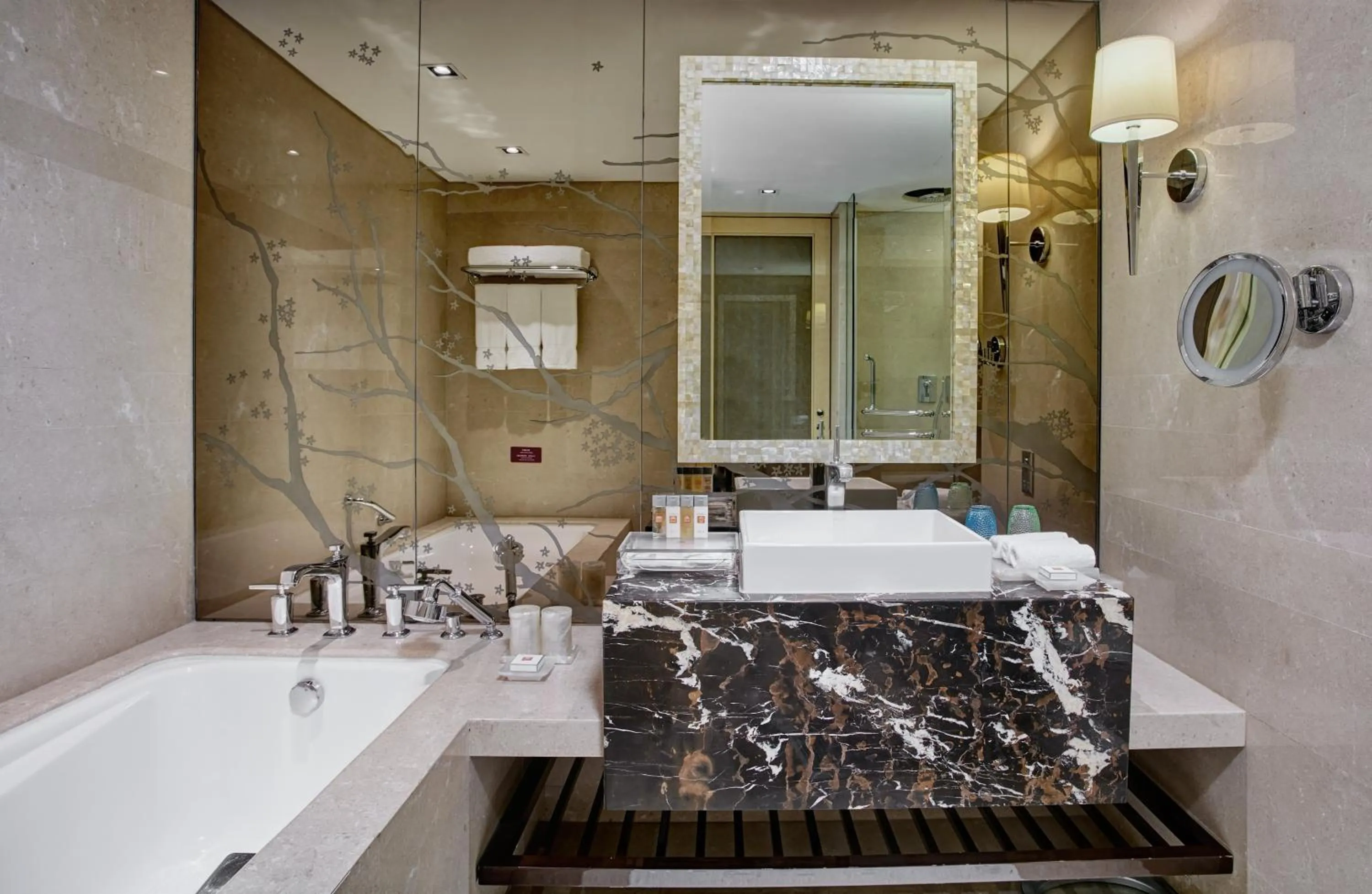 Bathroom in Crowne Plaza Beijing Chaoyang U-Town by IHG