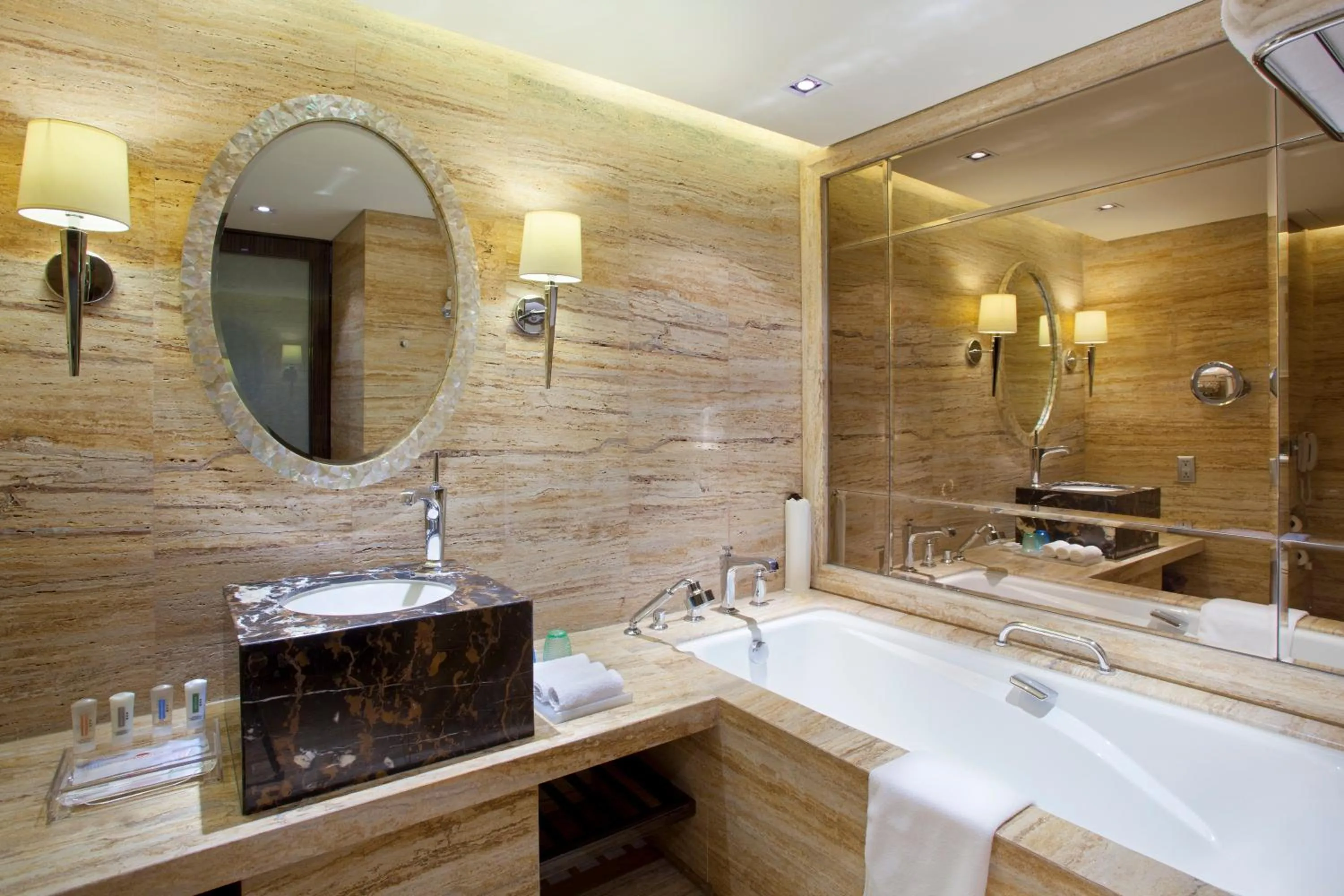 Bathroom in Crowne Plaza Beijing Chaoyang U-Town by IHG