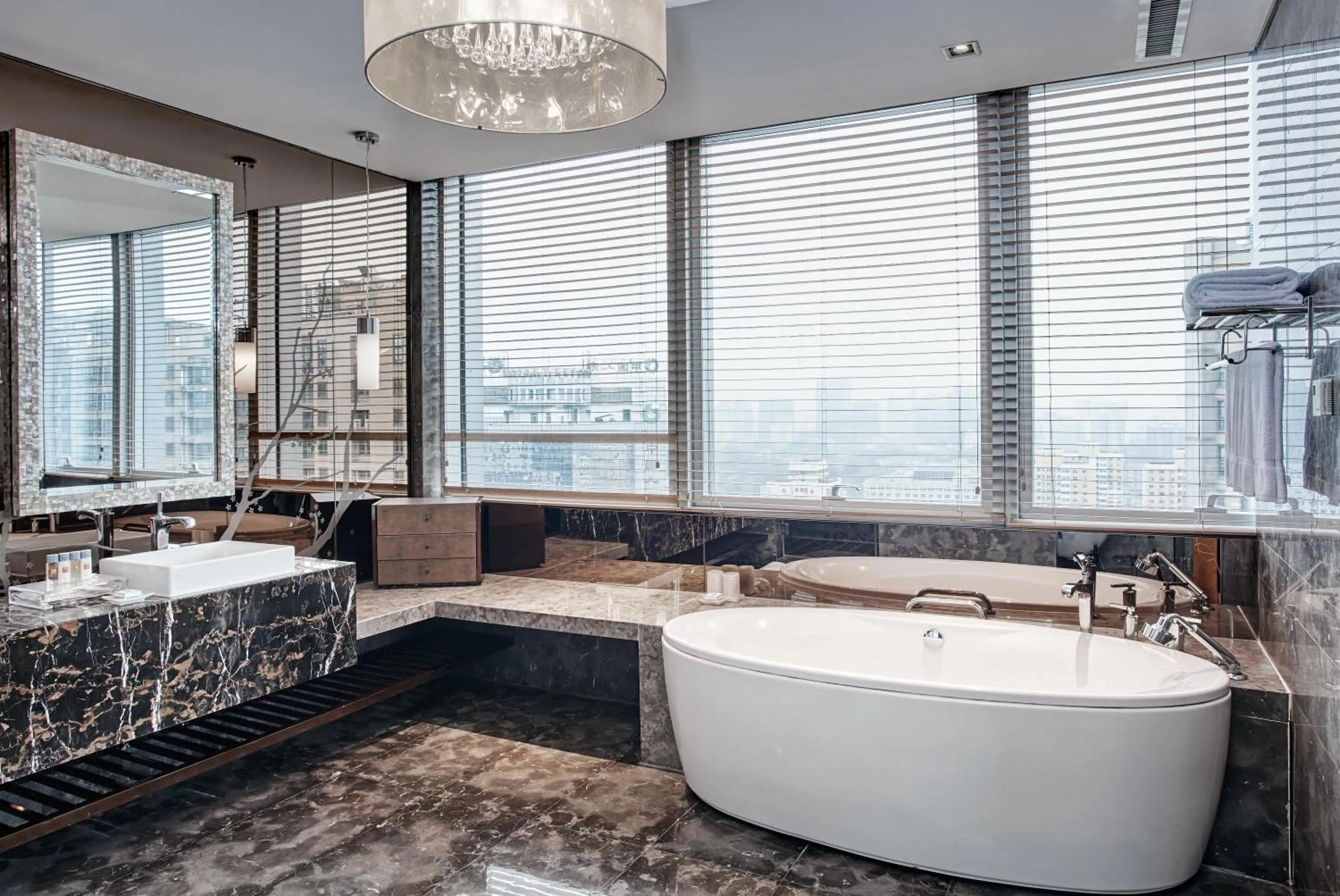 Bathroom in Crowne Plaza Beijing Chaoyang U-Town by IHG