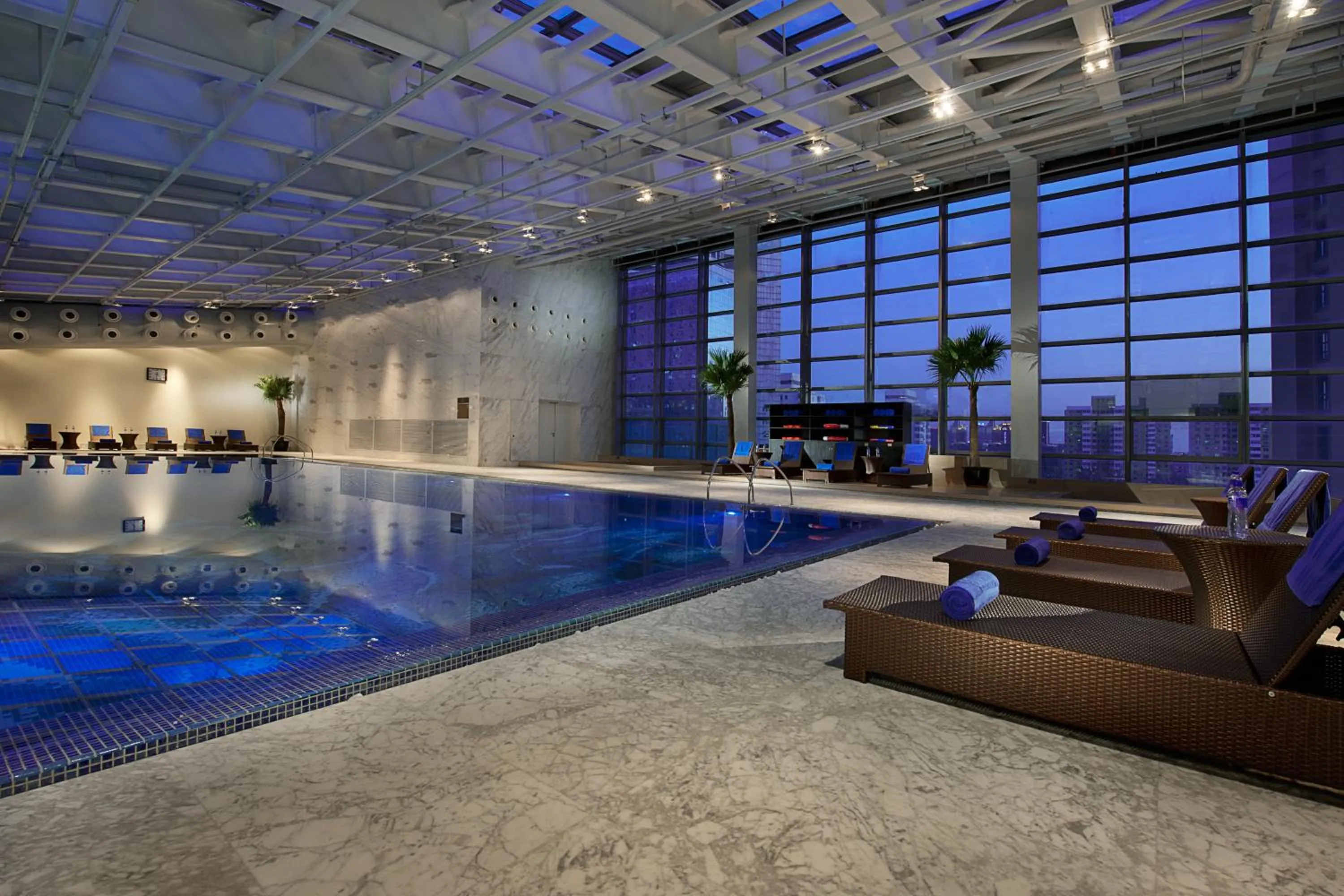 Swimming pool in Crowne Plaza Beijing Chaoyang U-Town by IHG
