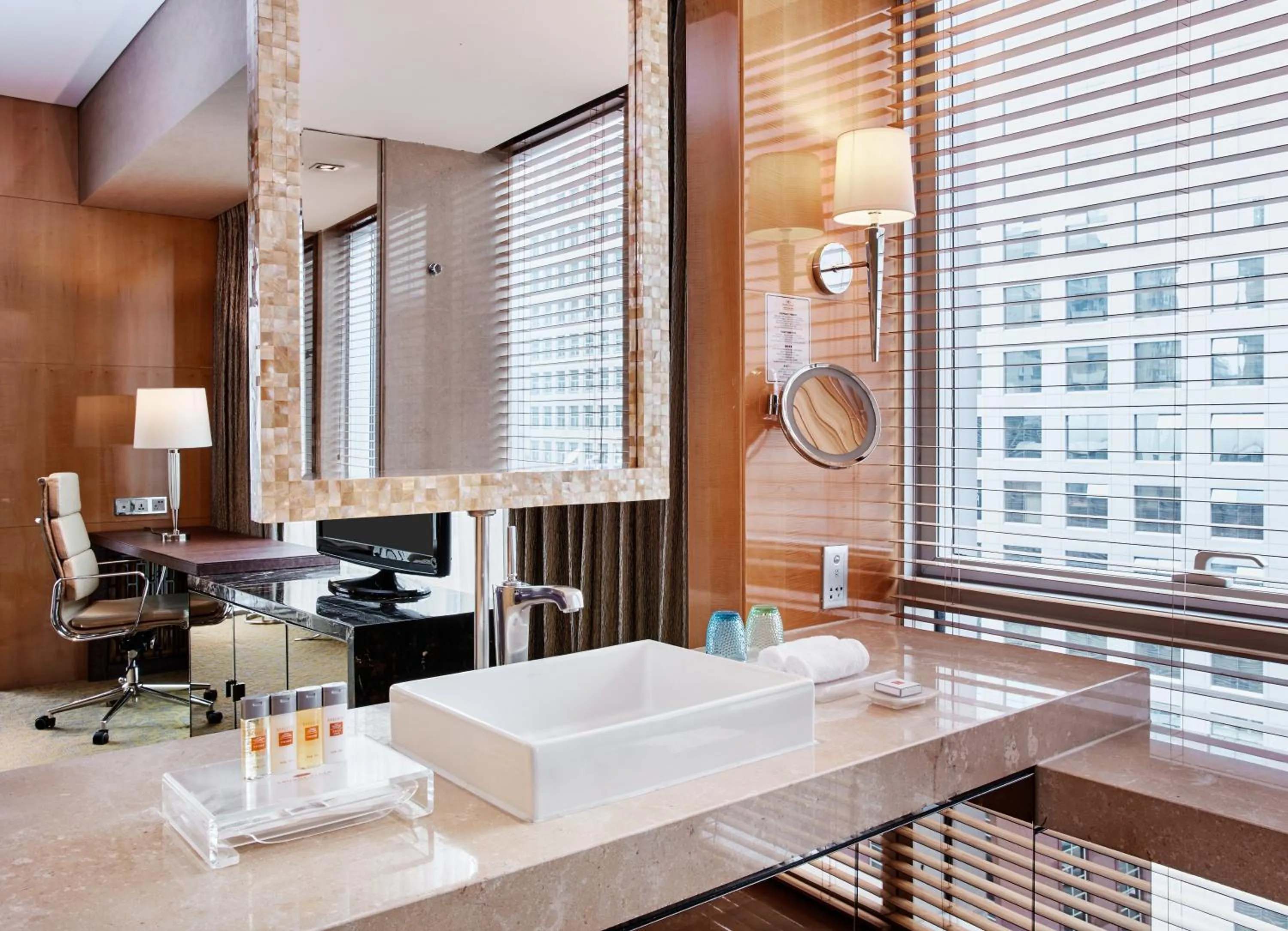 Bathroom in Crowne Plaza Beijing Chaoyang U-Town by IHG