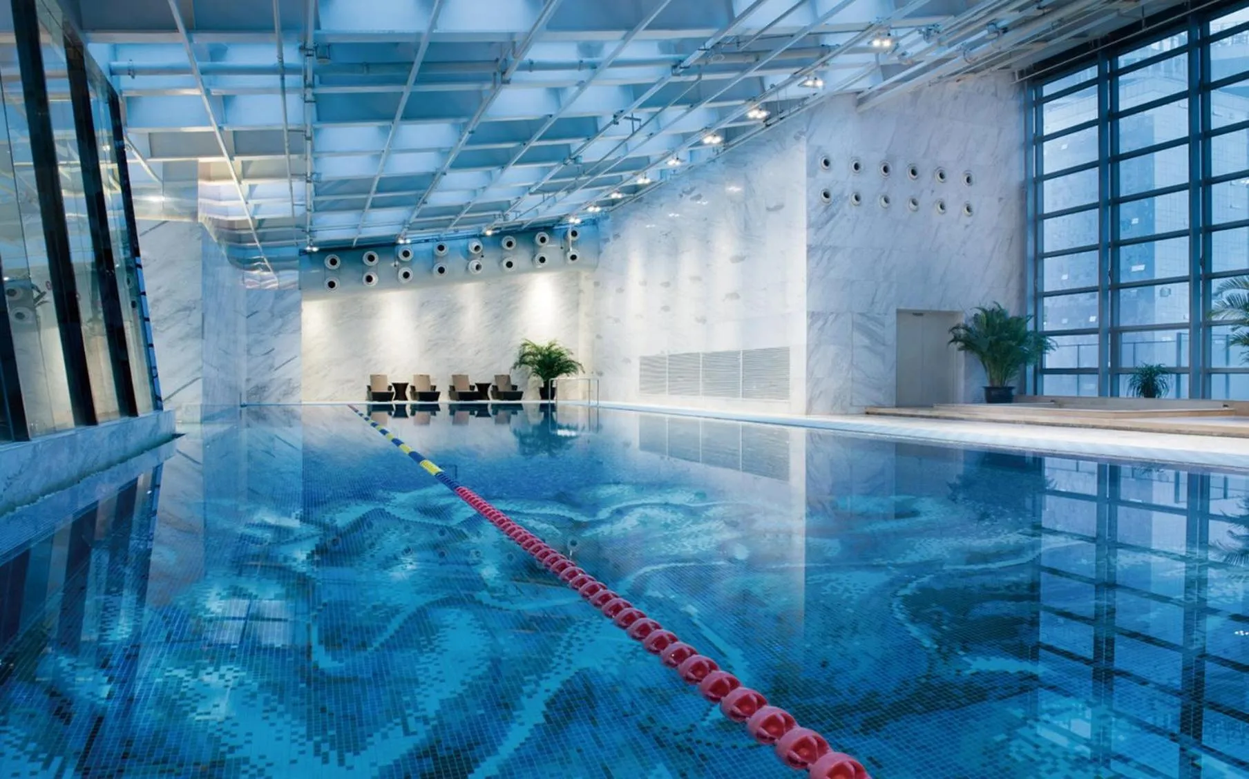 Swimming pool in Crowne Plaza Beijing Chaoyang U-Town by IHG