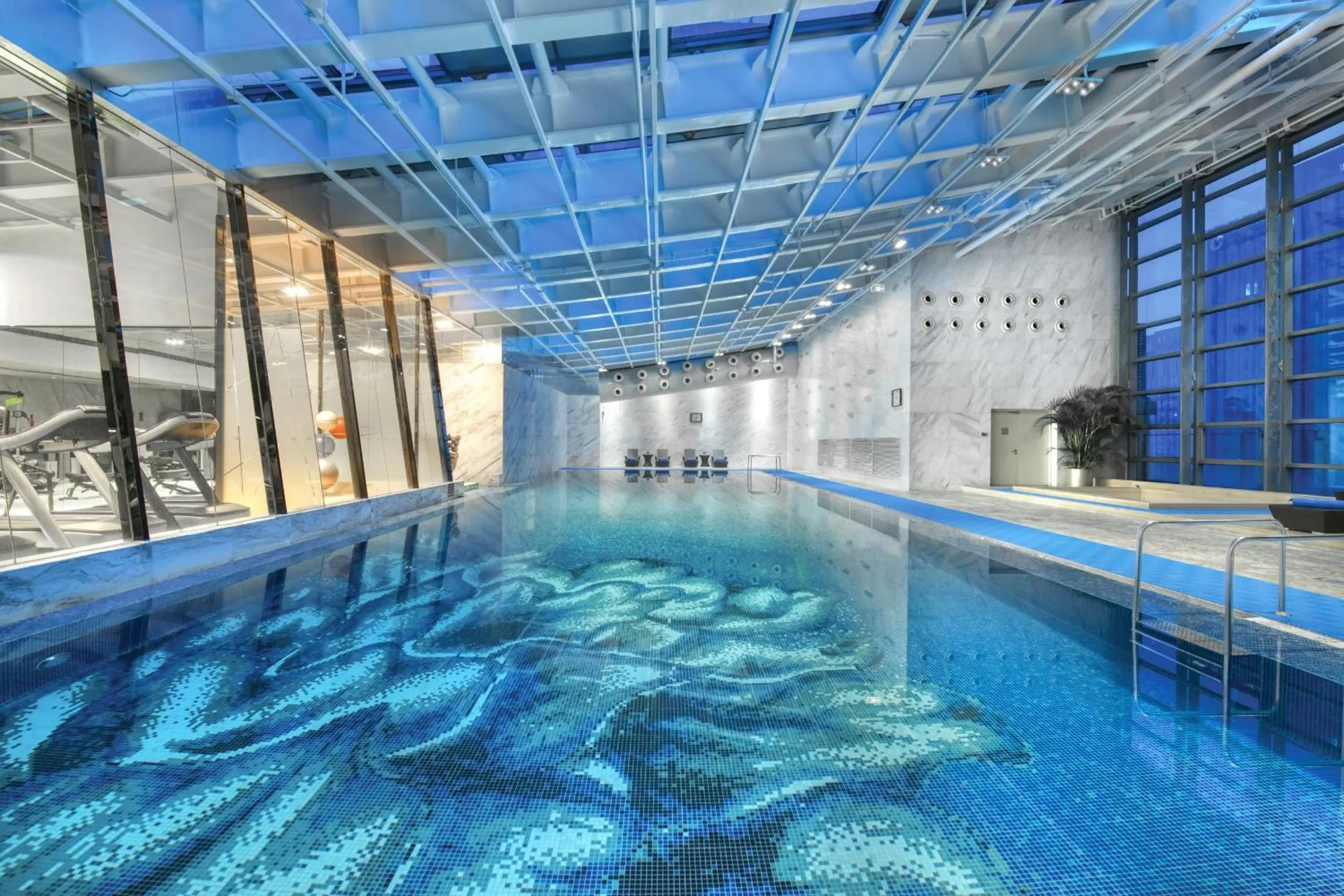 Swimming pool in Crowne Plaza Beijing Chaoyang U-Town by IHG