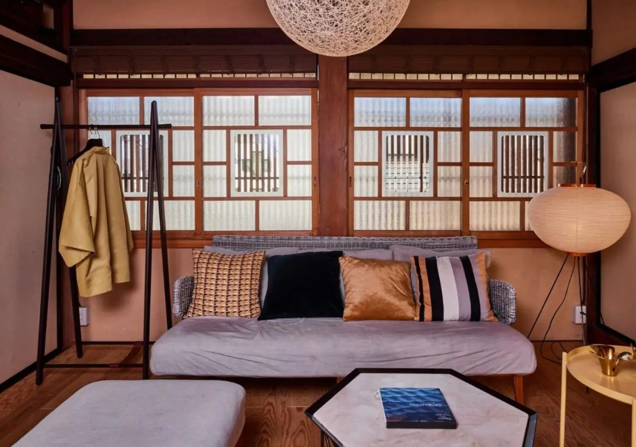 Bed in NIPPONIA Sawara Merchant Town Hotel