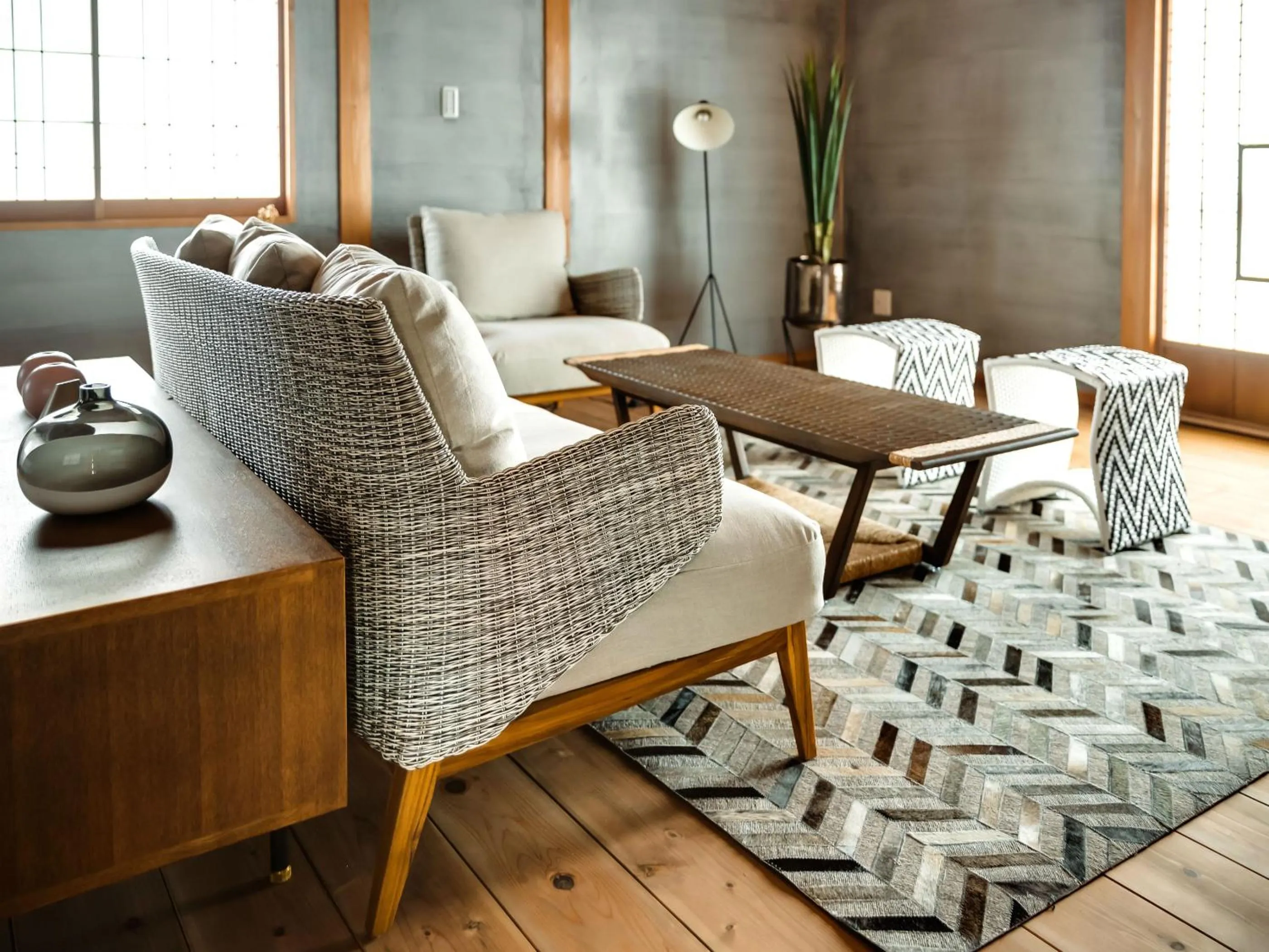 Living room in NIPPONIA Sawara Merchant Town Hotel