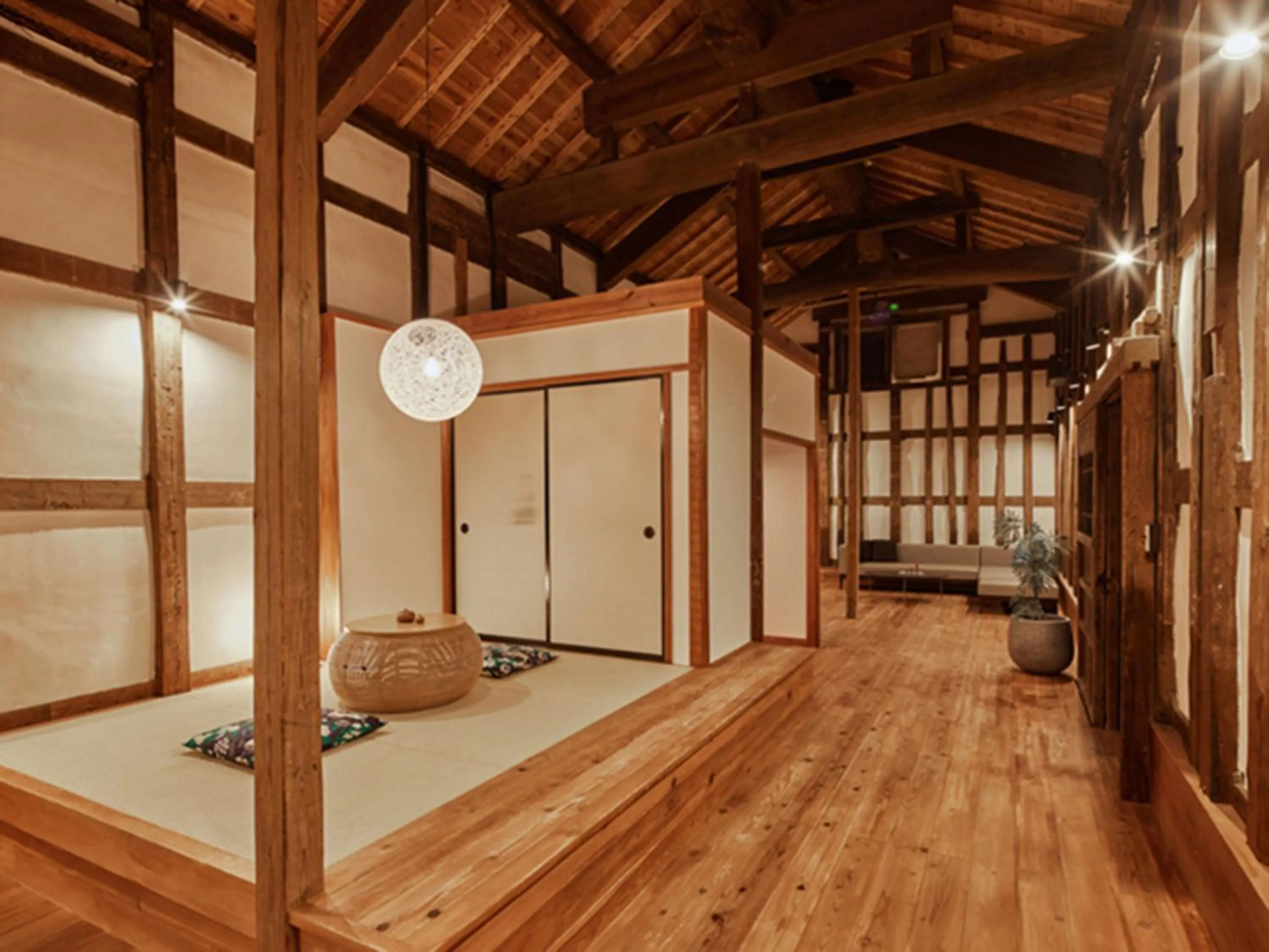 Bed in NIPPONIA Sawara Merchant Town Hotel