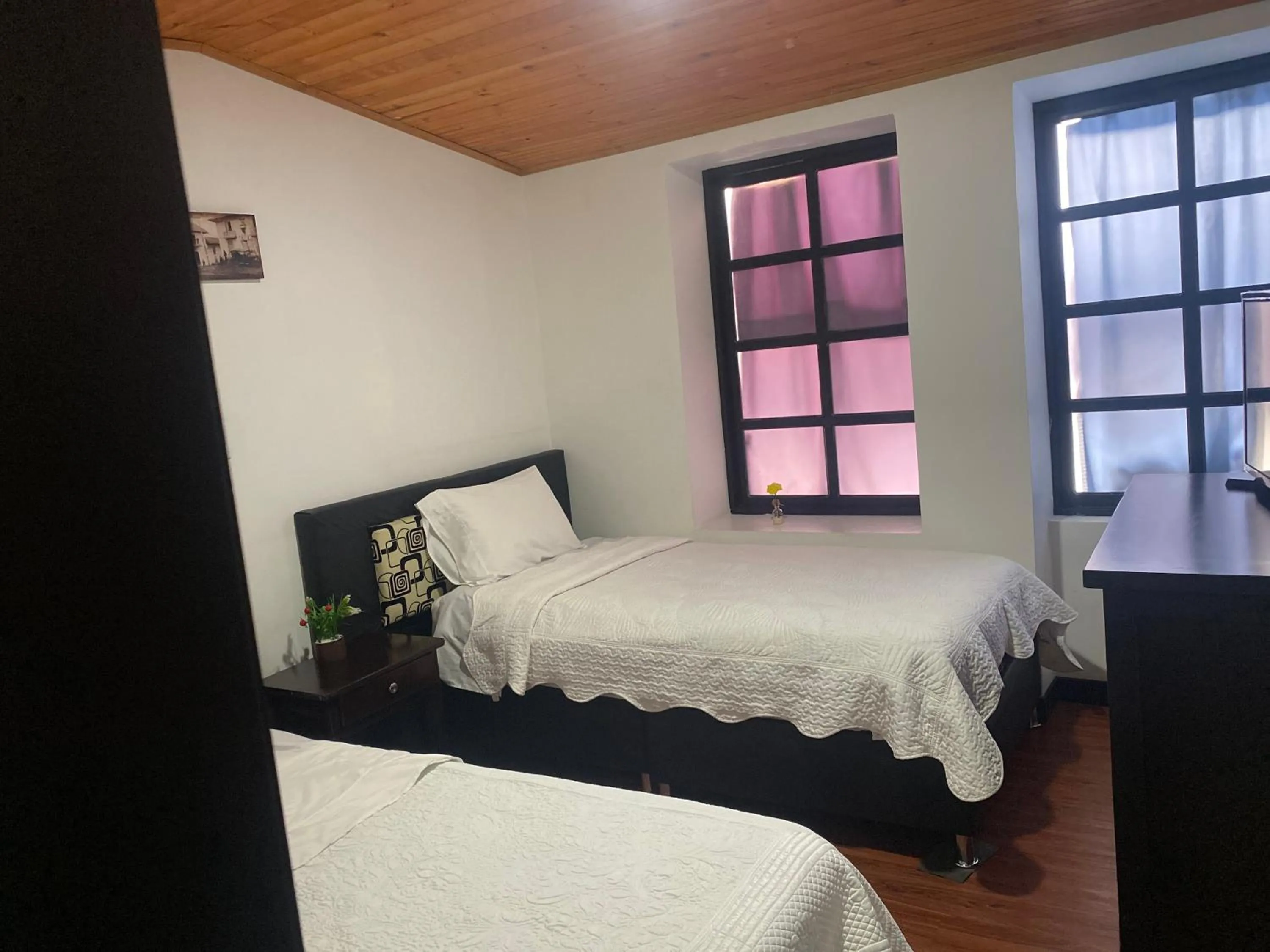 Bed in Hotel Aroma del Bosque Posada Cafe