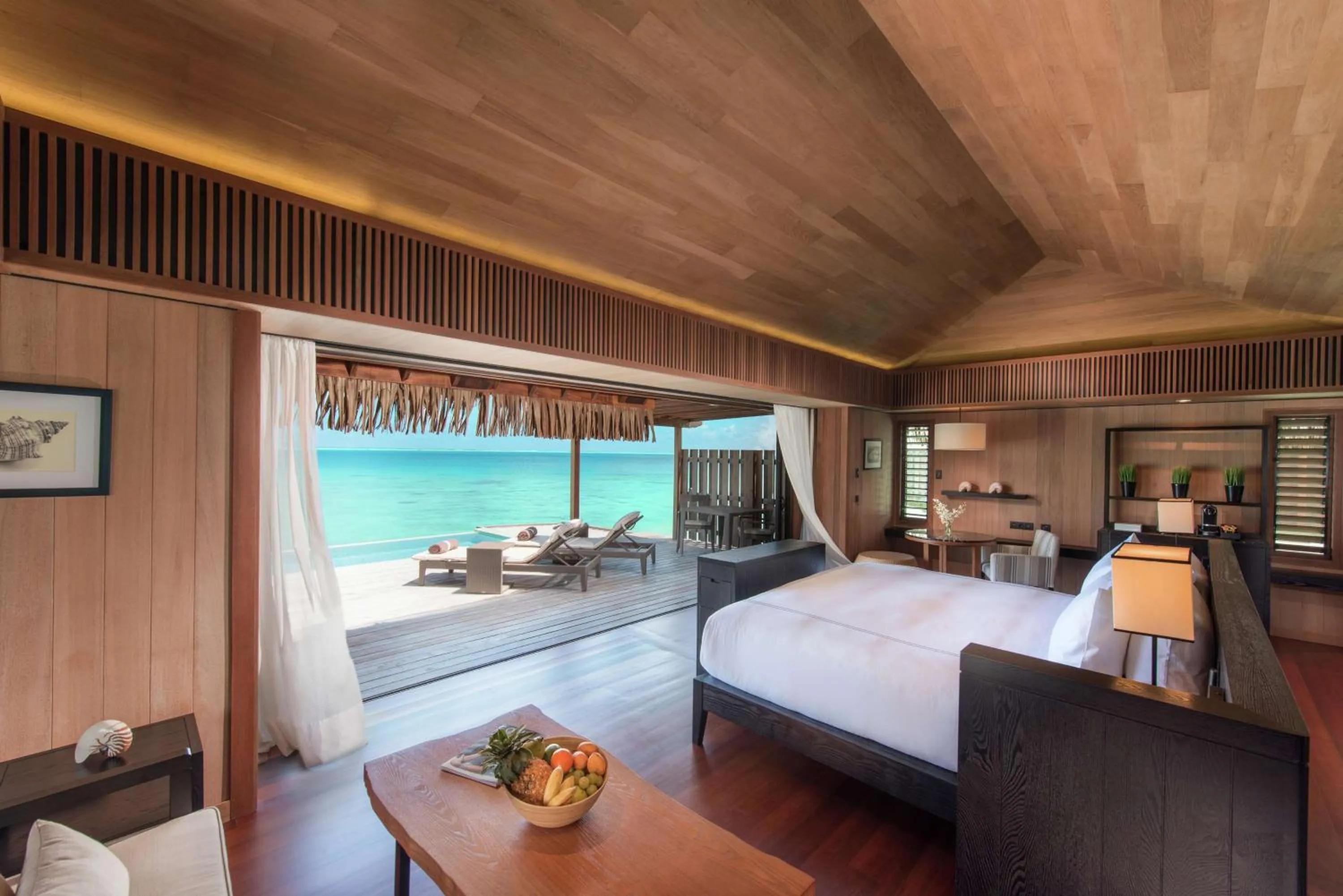 Bed in Conrad Bora Bora Nui