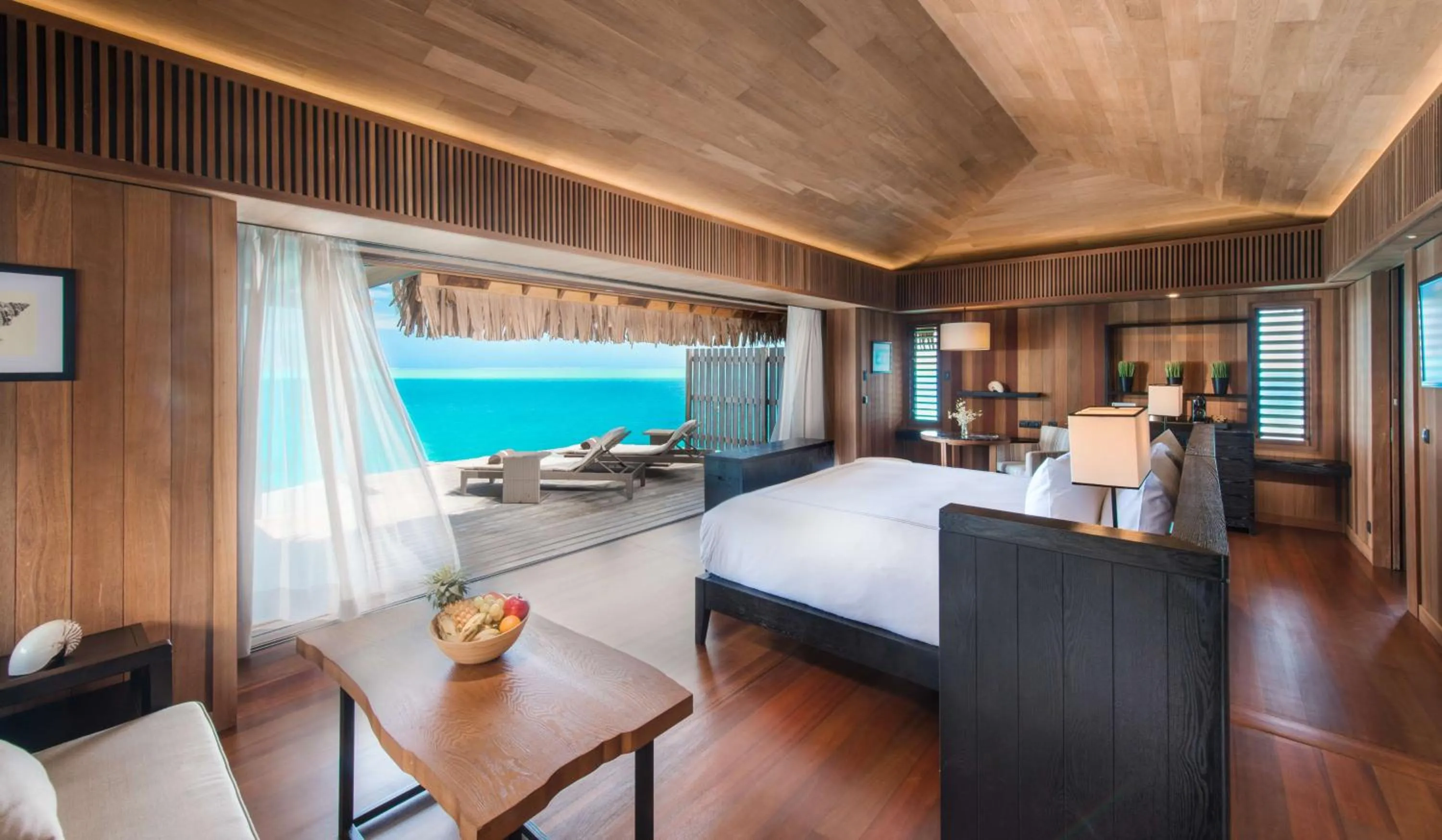 Bed in Conrad Bora Bora Nui