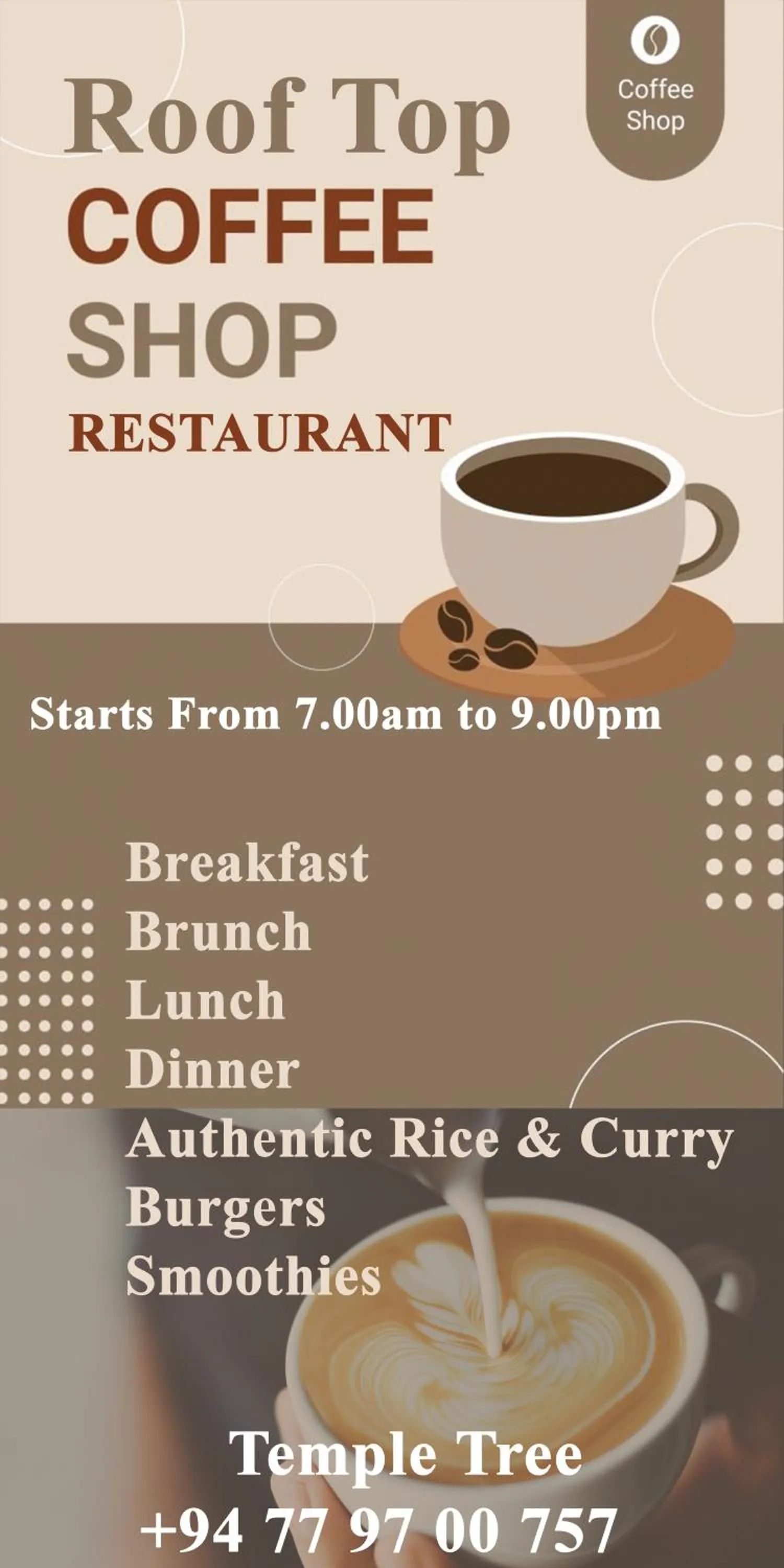 Coffee/tea facilities in Temple Tree