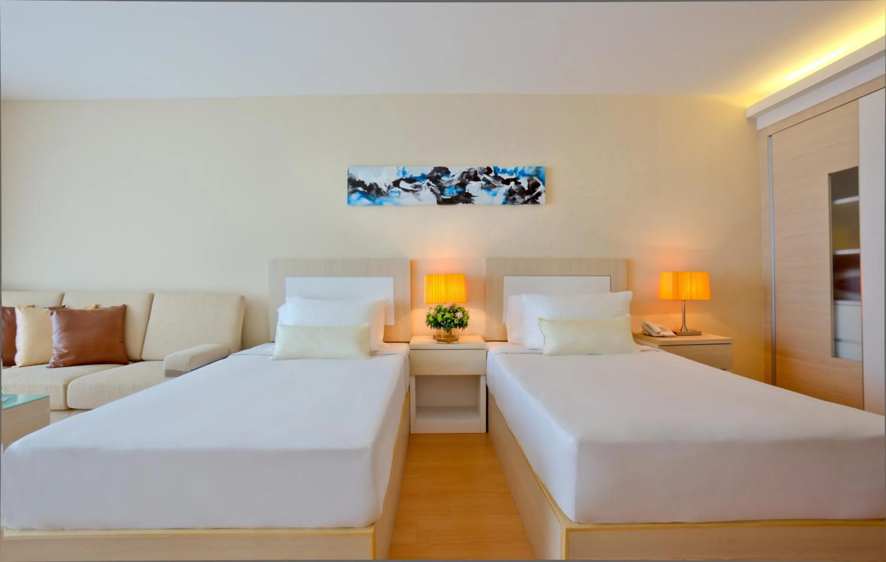 Bed in Jinhold Apartment Hotel