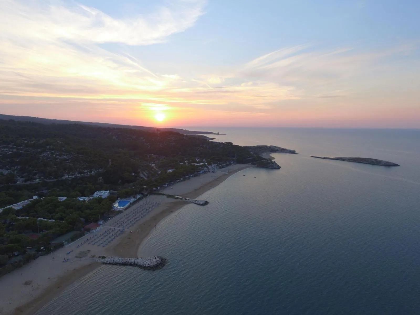 Natural landscape in Hotel Gabbiano Beach