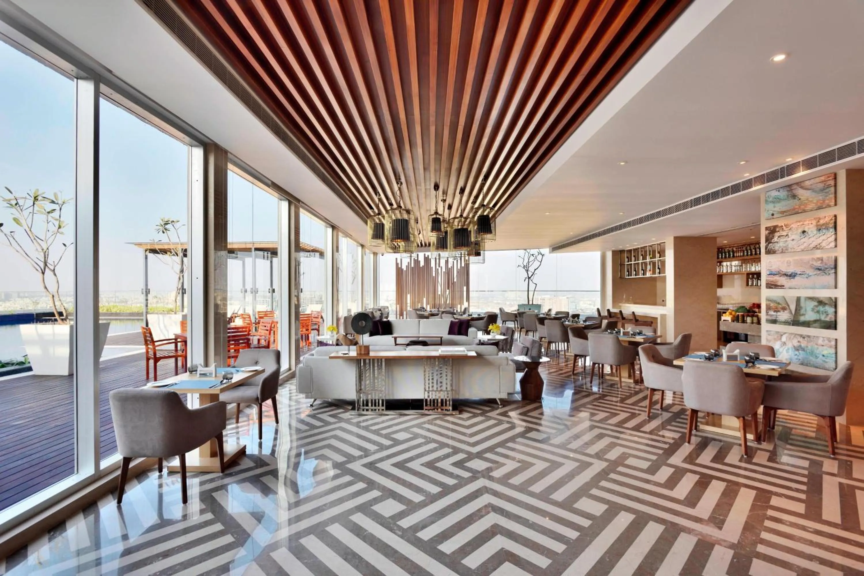 Restaurant/places to eat in Marriott Executive Apartments Hyderabad