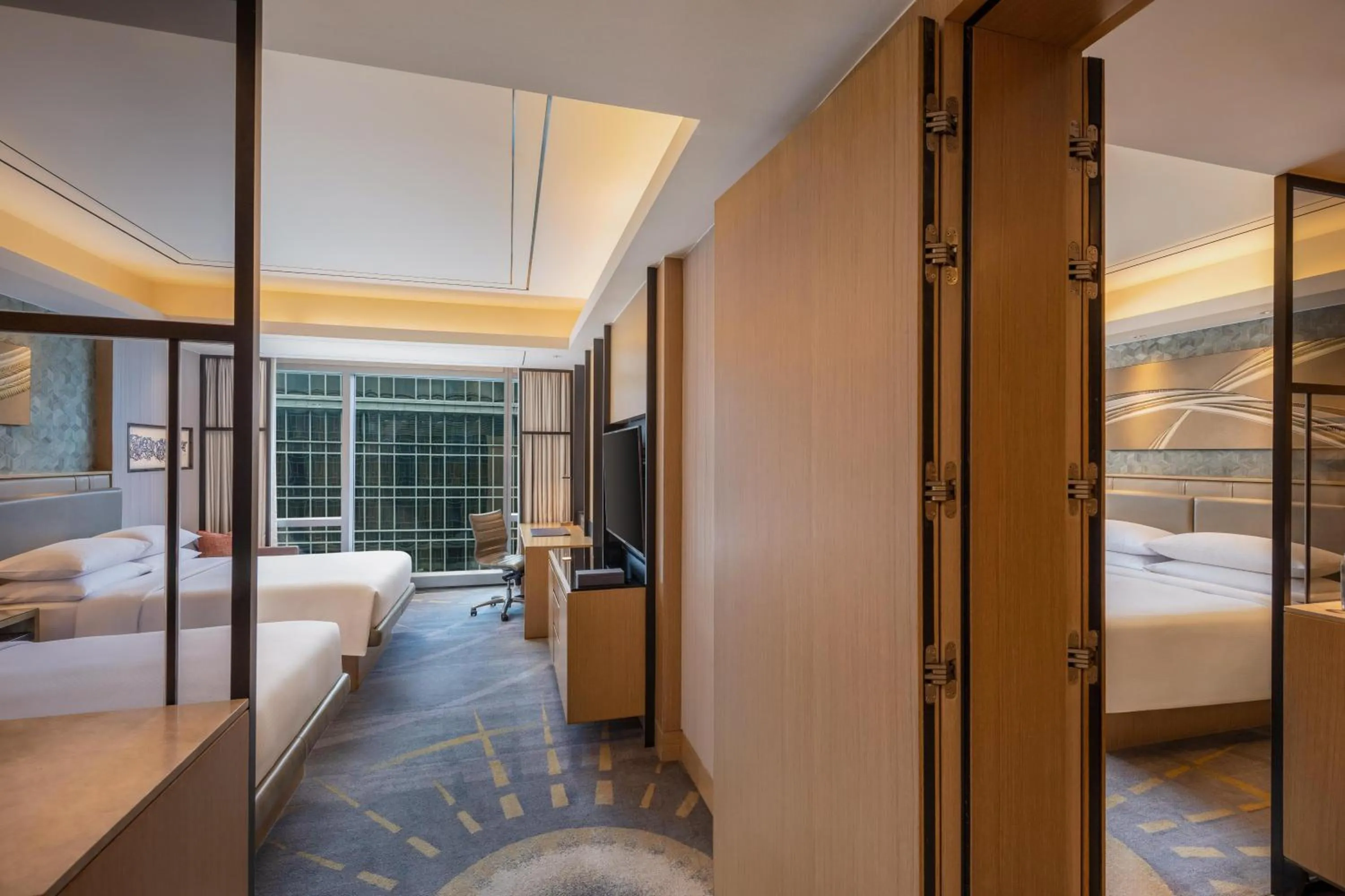 Bed in Hilton Manila Newport World Resorts