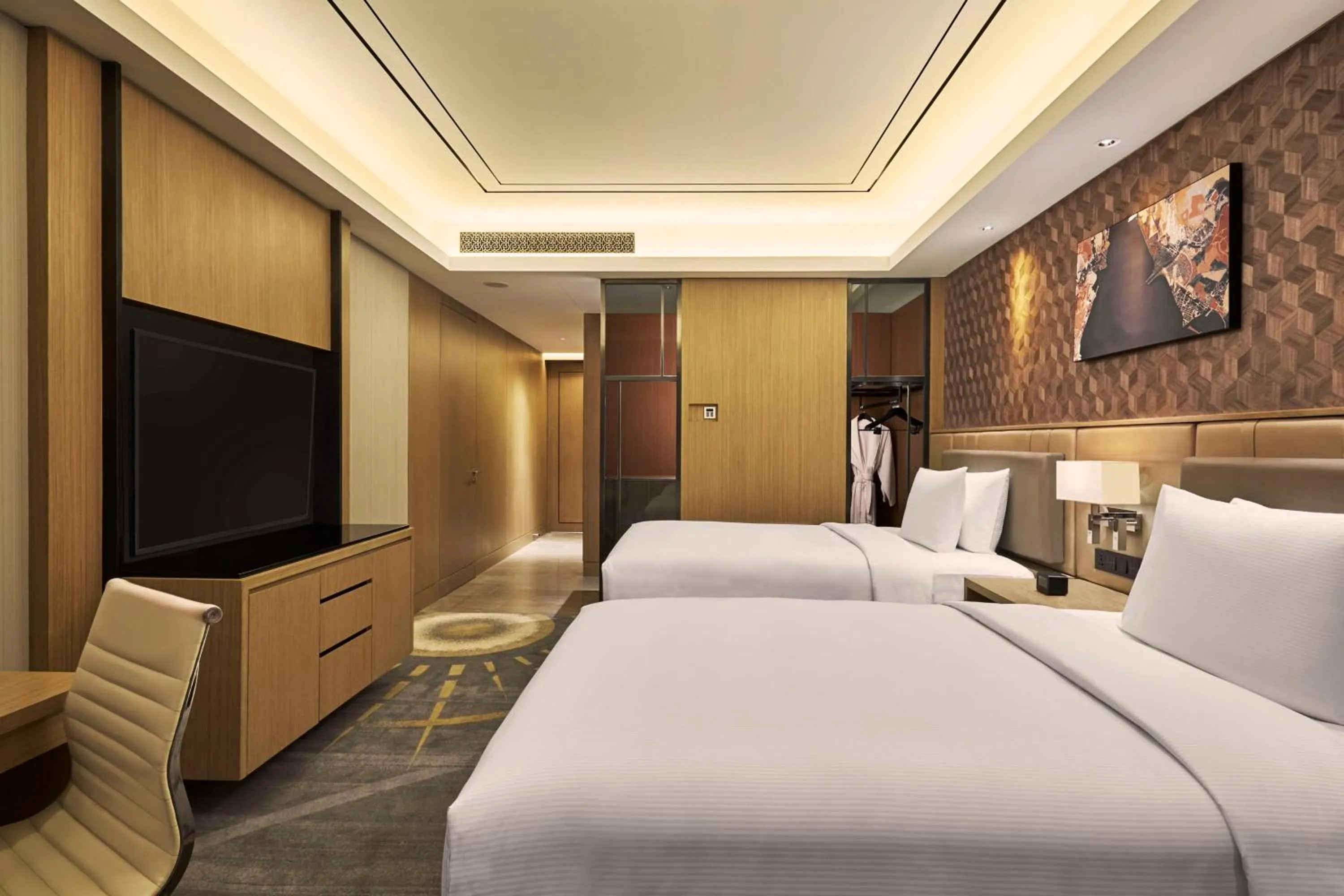 Bedroom, Bed in Hilton Manila Newport World Resorts