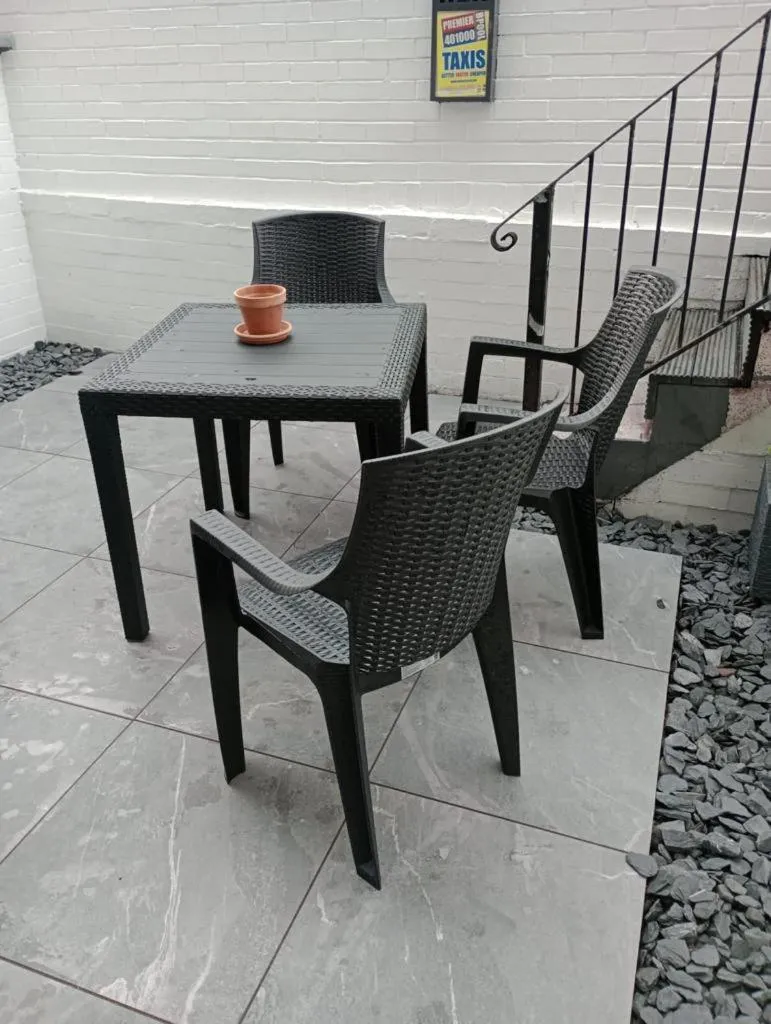 Patio in The Georgian Hollies Hotel