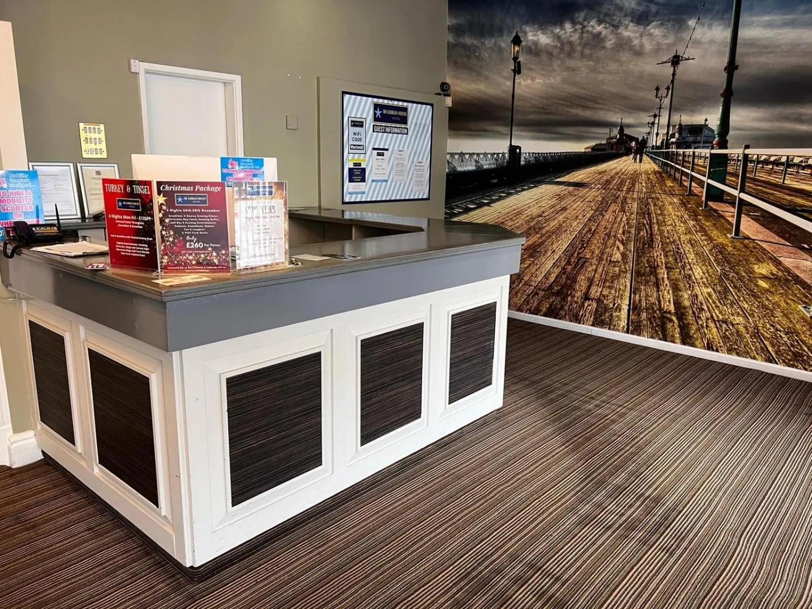 Lobby or reception in The Georgian Hollies Hotel