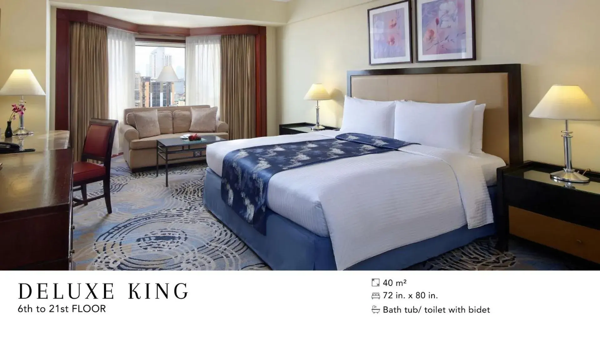 Deluxe King Room Non-Smoking in Diamond Hotel Philippines Deluxe King Room Non-Smoking in Diamond Hotel Philippines