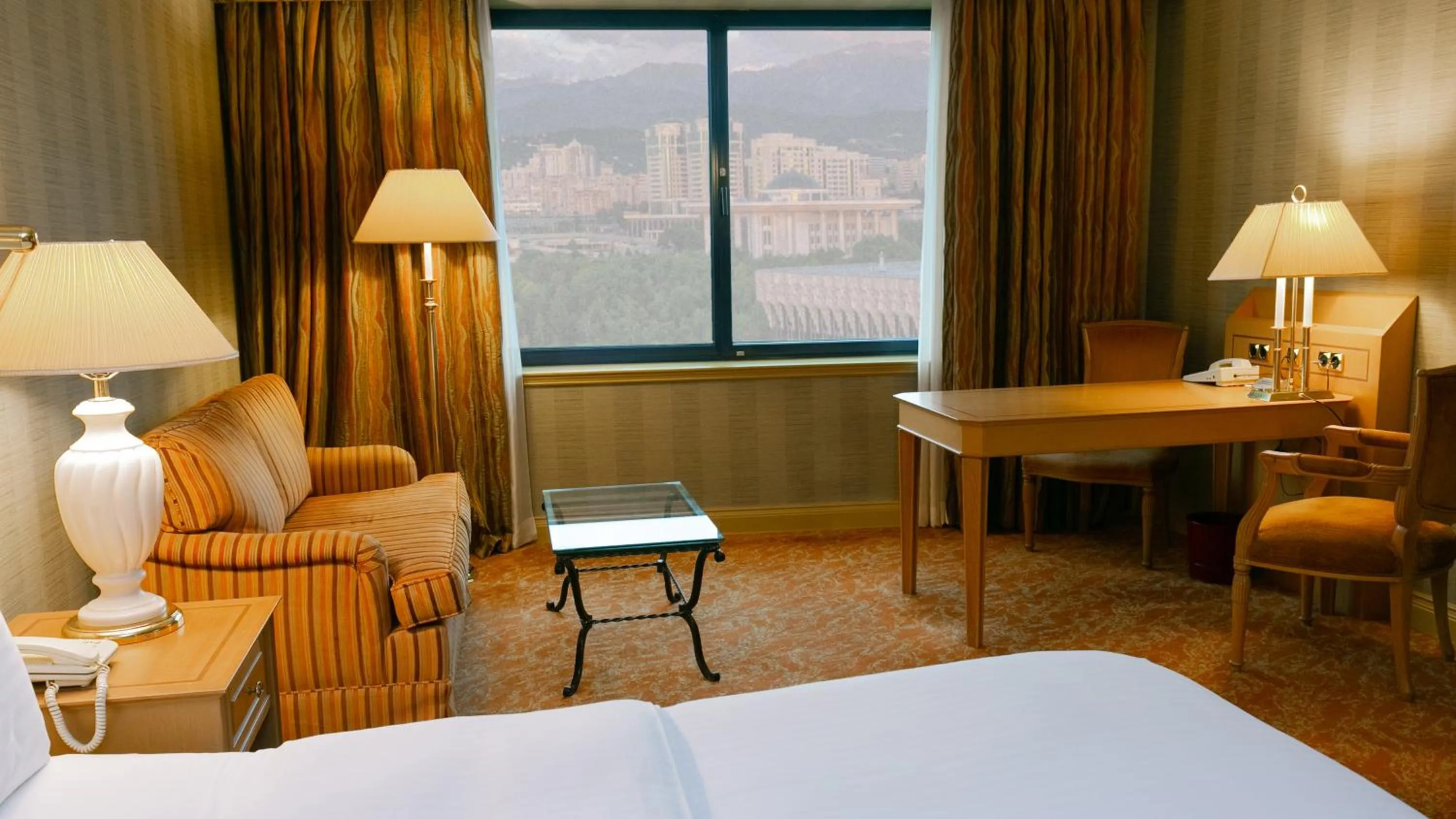 View (from property/room), Bed in InterContinental Almaty by IHG