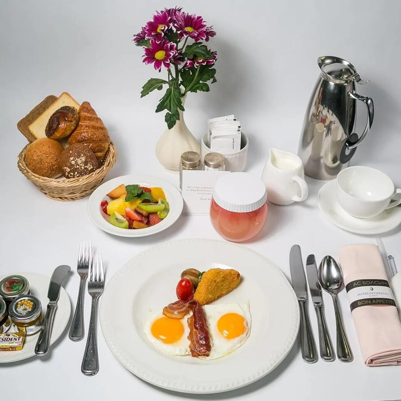 American breakfast in InterContinental Almaty by IHG