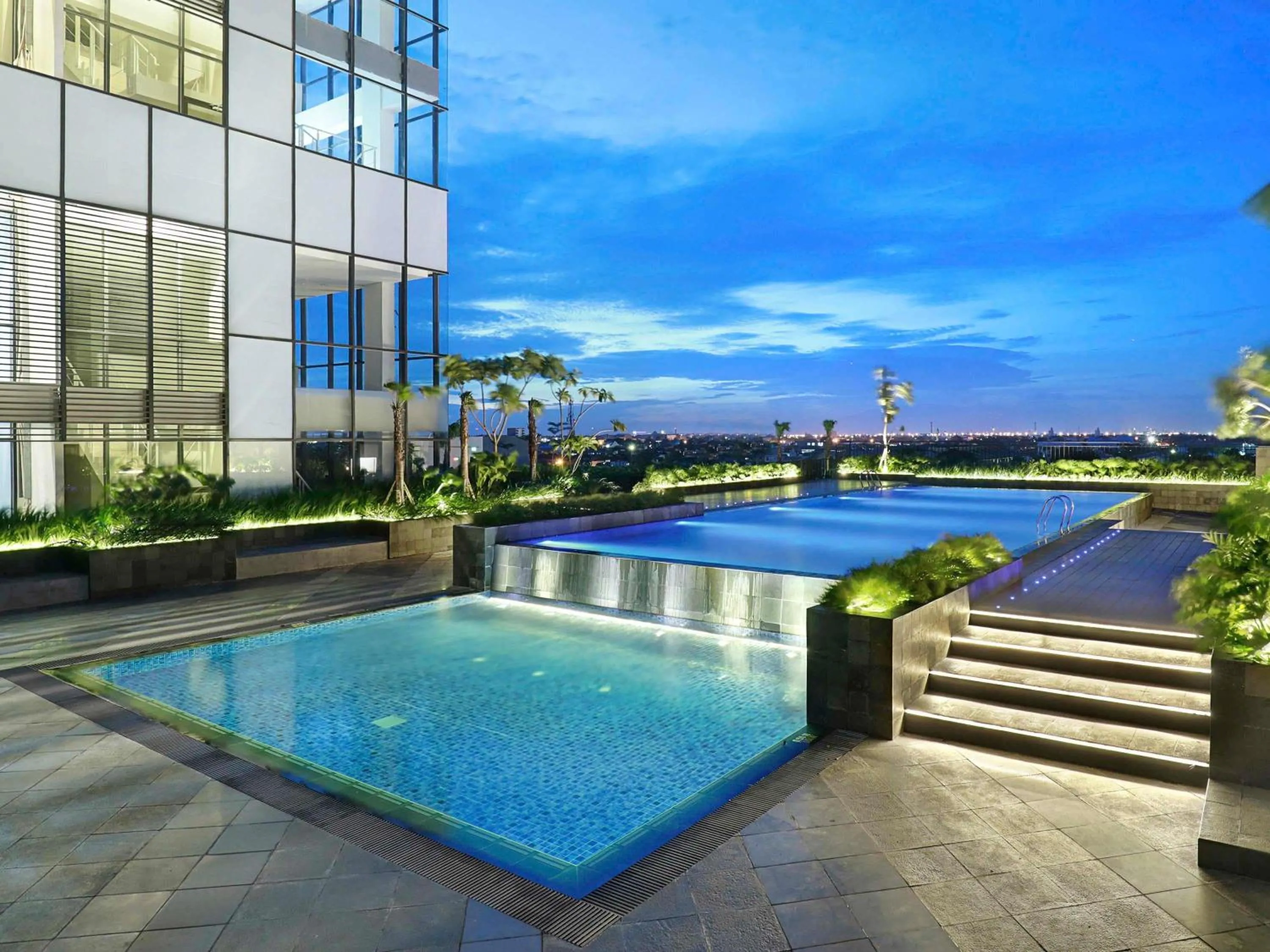 Pool view in Novotel Samator Surabaya Timur