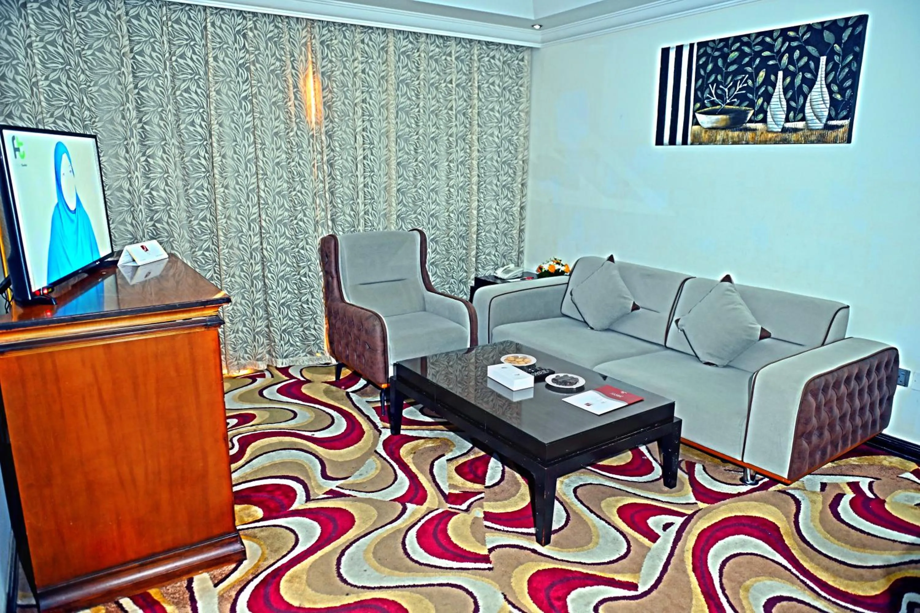 Living room in Ewan Ajman Suites Hotel