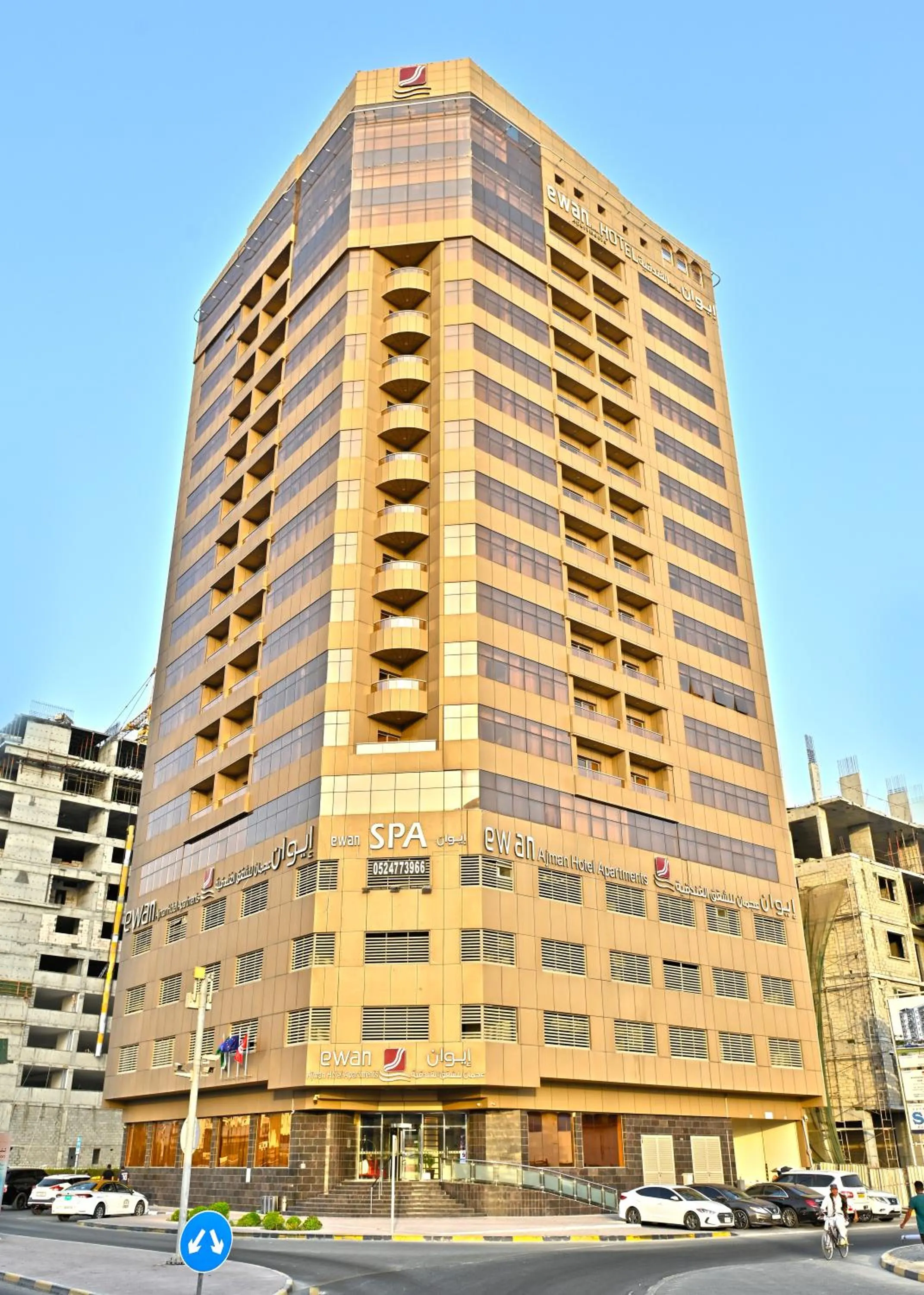 Property building in Ewan Ajman Suites Hotel