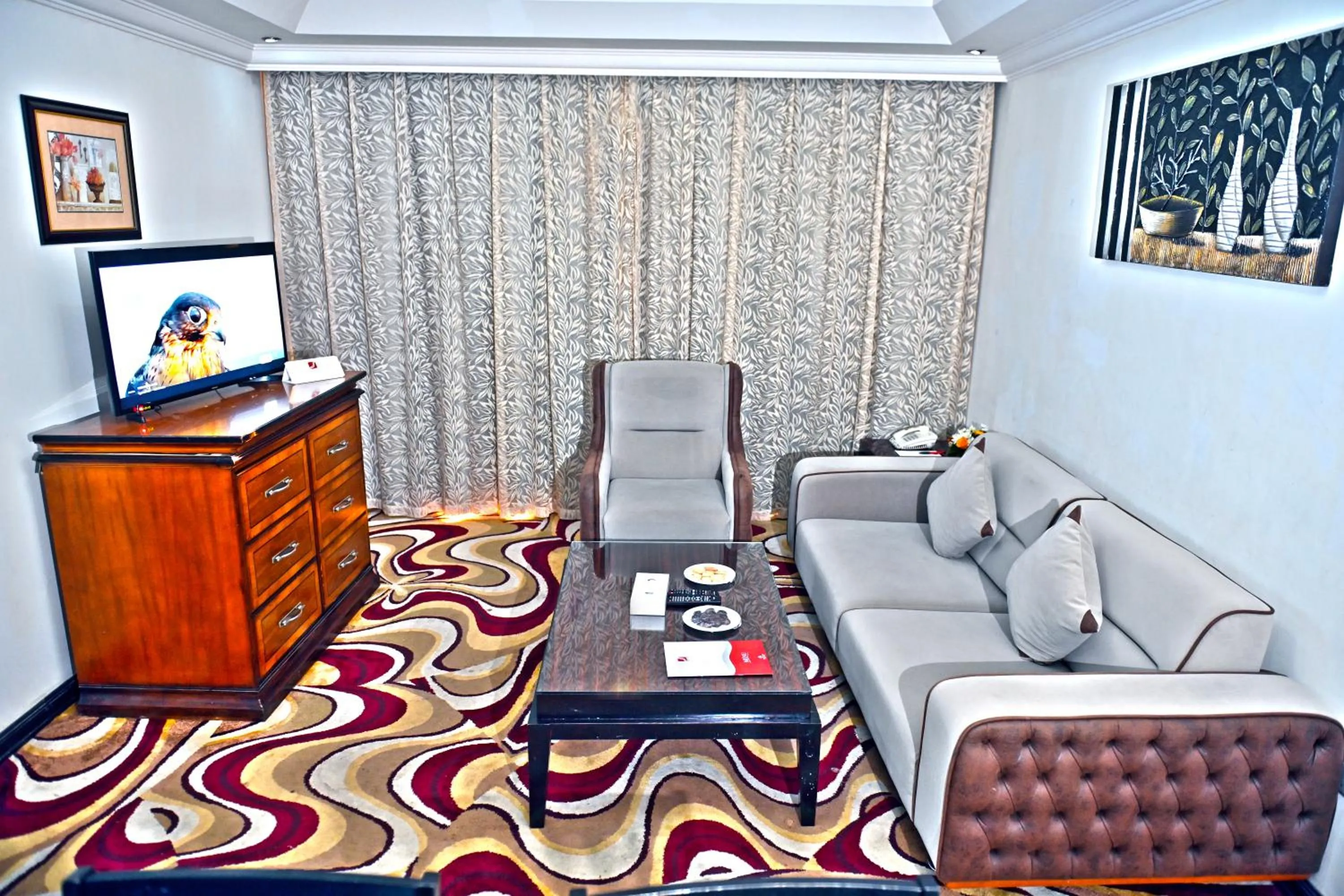 Living room in Ewan Ajman Suites Hotel