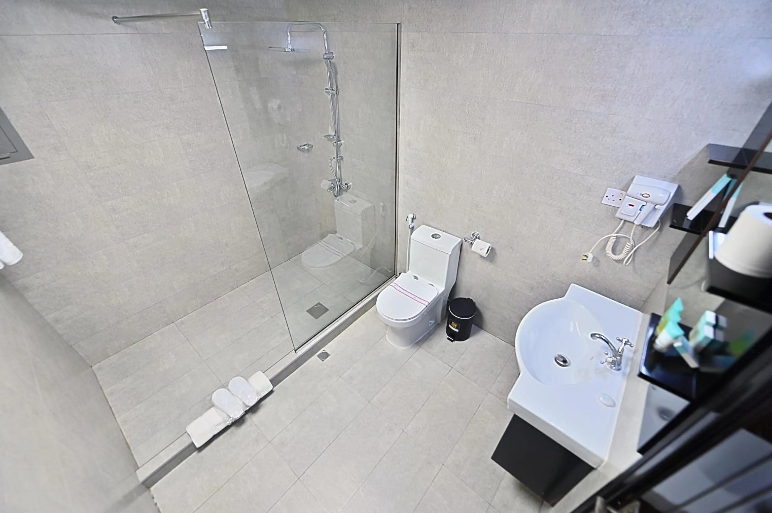 Shower in Ewan Ajman Suites Hotel