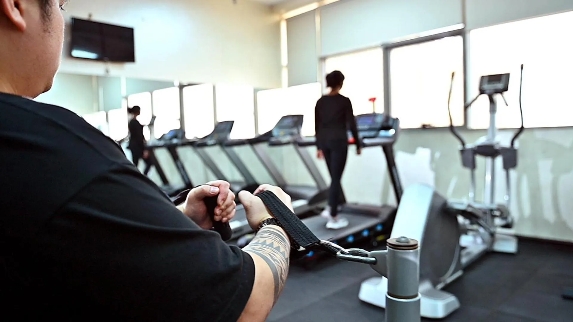 Fitness centre/facilities in Ewan Ajman Suites Hotel